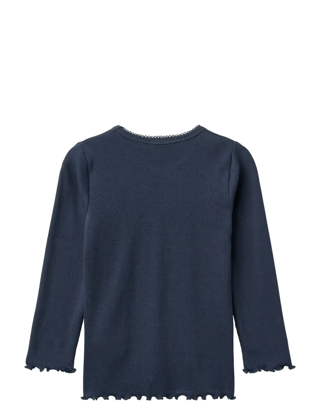 Copenhagen Colors - MODAL RIB LS TEE W. PICOT - długi rękaw - navy - 1
