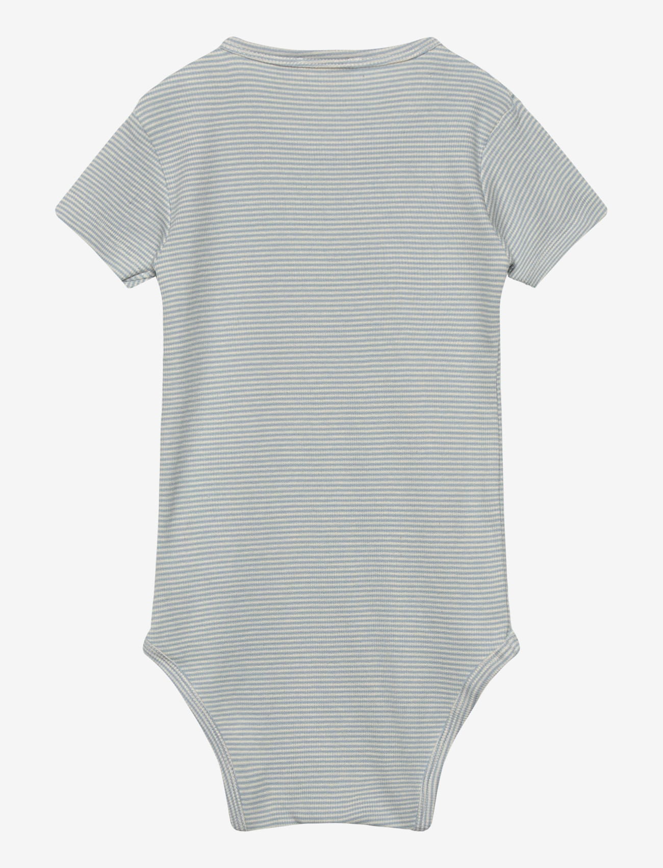 Copenhagen Colors - STRIPE MODAL RIB SS BODY - short-sleeved bodies - dusty blue stripe - 1