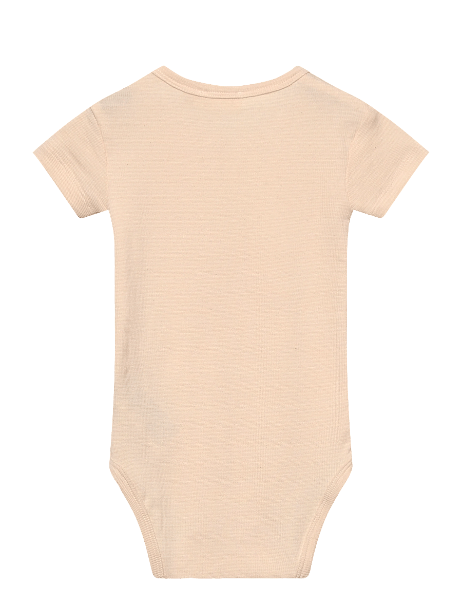 Copenhagen Colors - STRIPE MODAL RIB SS BODY - kortærmede bodyer - dusty rose stripe - 1
