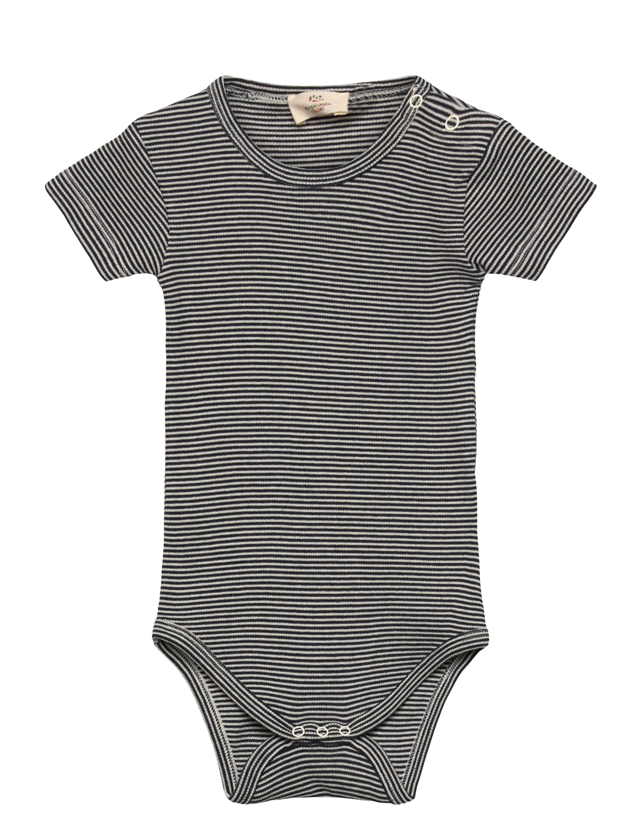 Copenhagen Colors STRIPE MODAL RIB SS BODY - Kleidung - NAVY STRIPE / navy