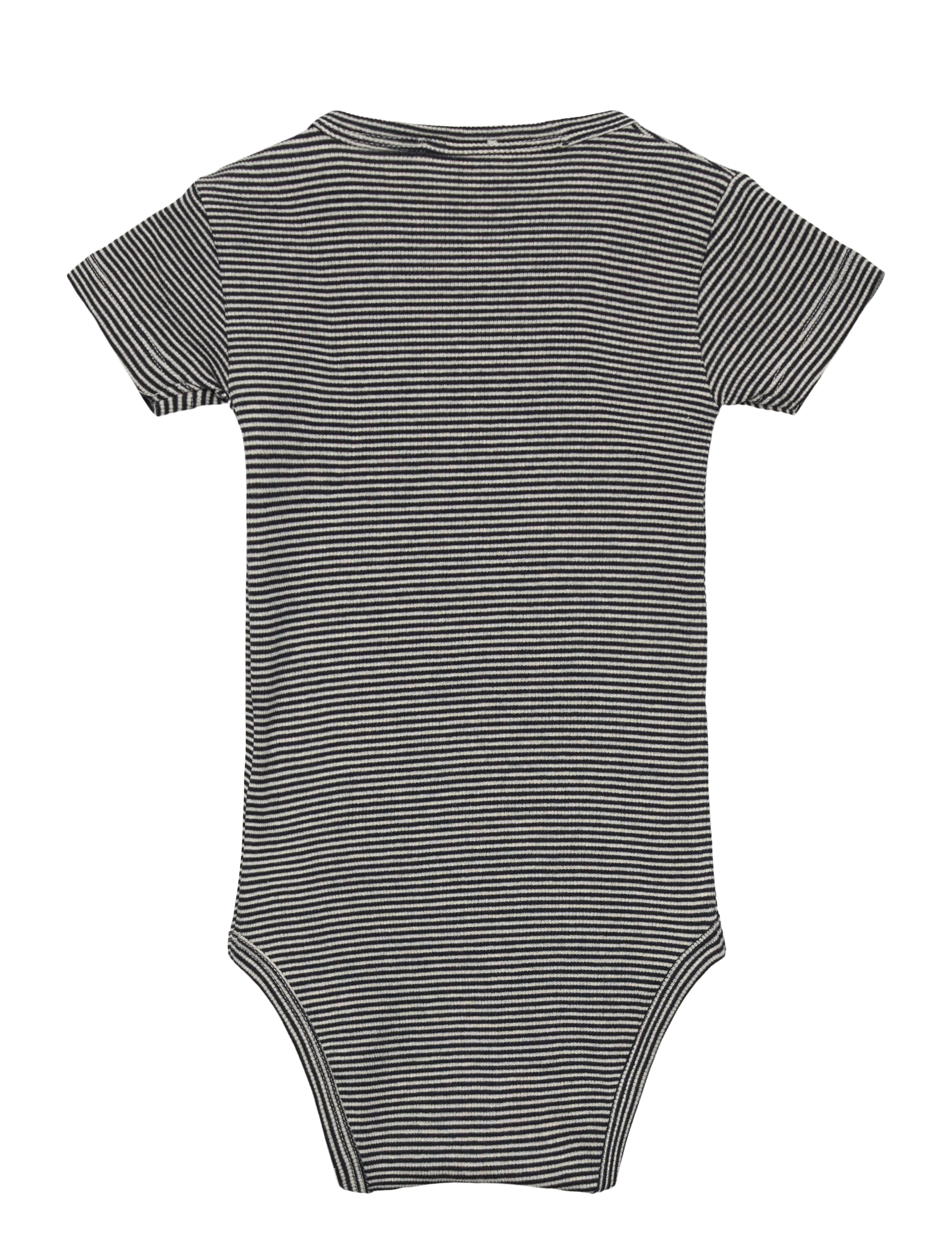 Copenhagen Colors - STRIPE MODAL RIB SS BODY - kortærmede bodyer - navy stripe - 1