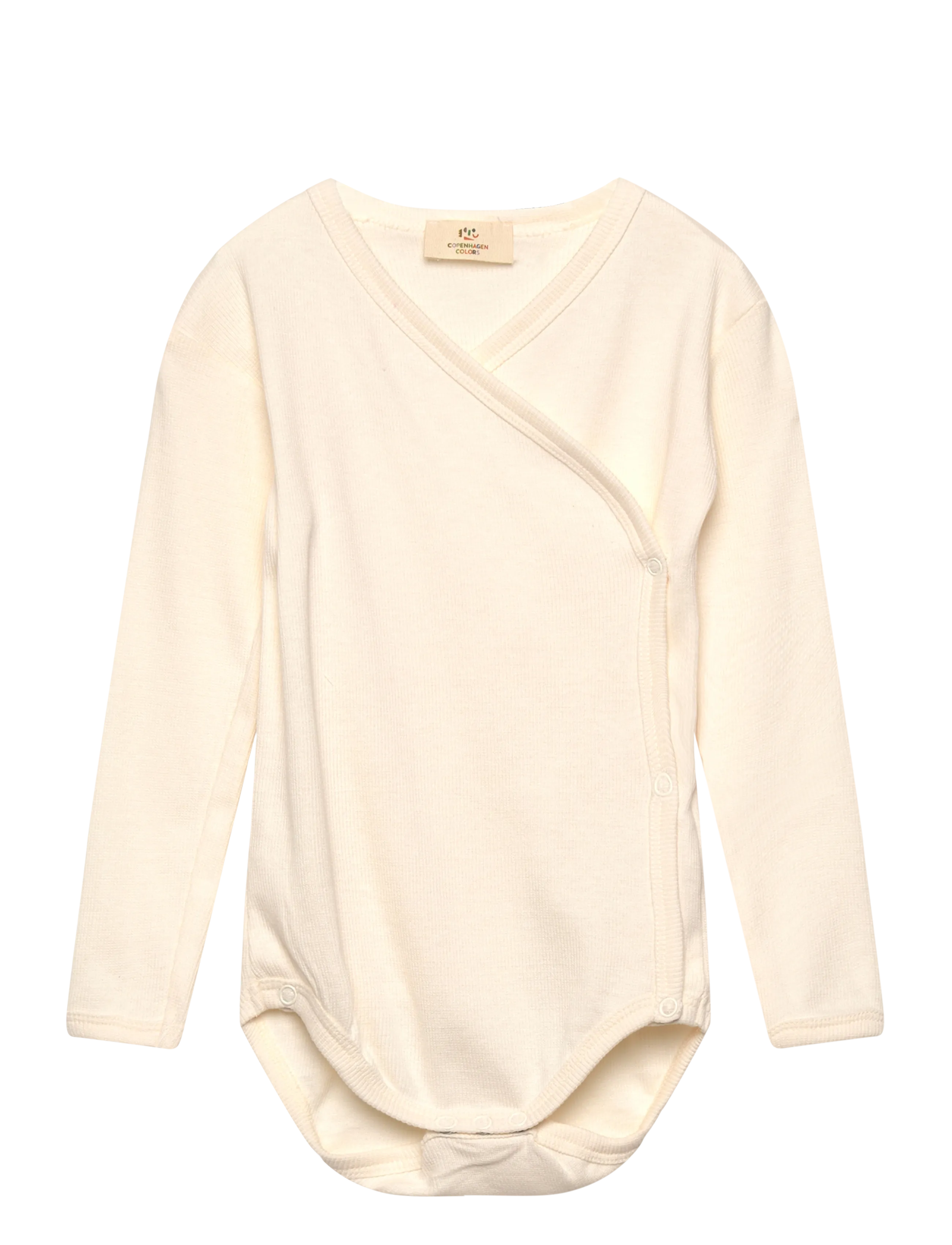 Copenhagen Colors MODAL RIB CROSS OVER BODY W. LS - Baby clothing - CREAM / cream