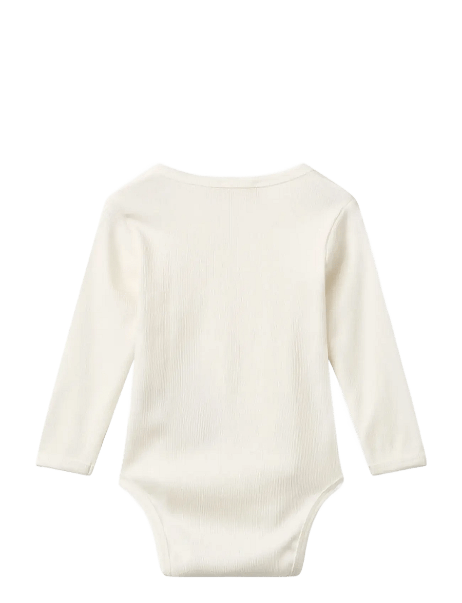 Copenhagen Colors - MODAL RIB CROSS OVER BODY W. LS - langærmede bodyer - cream - 1
