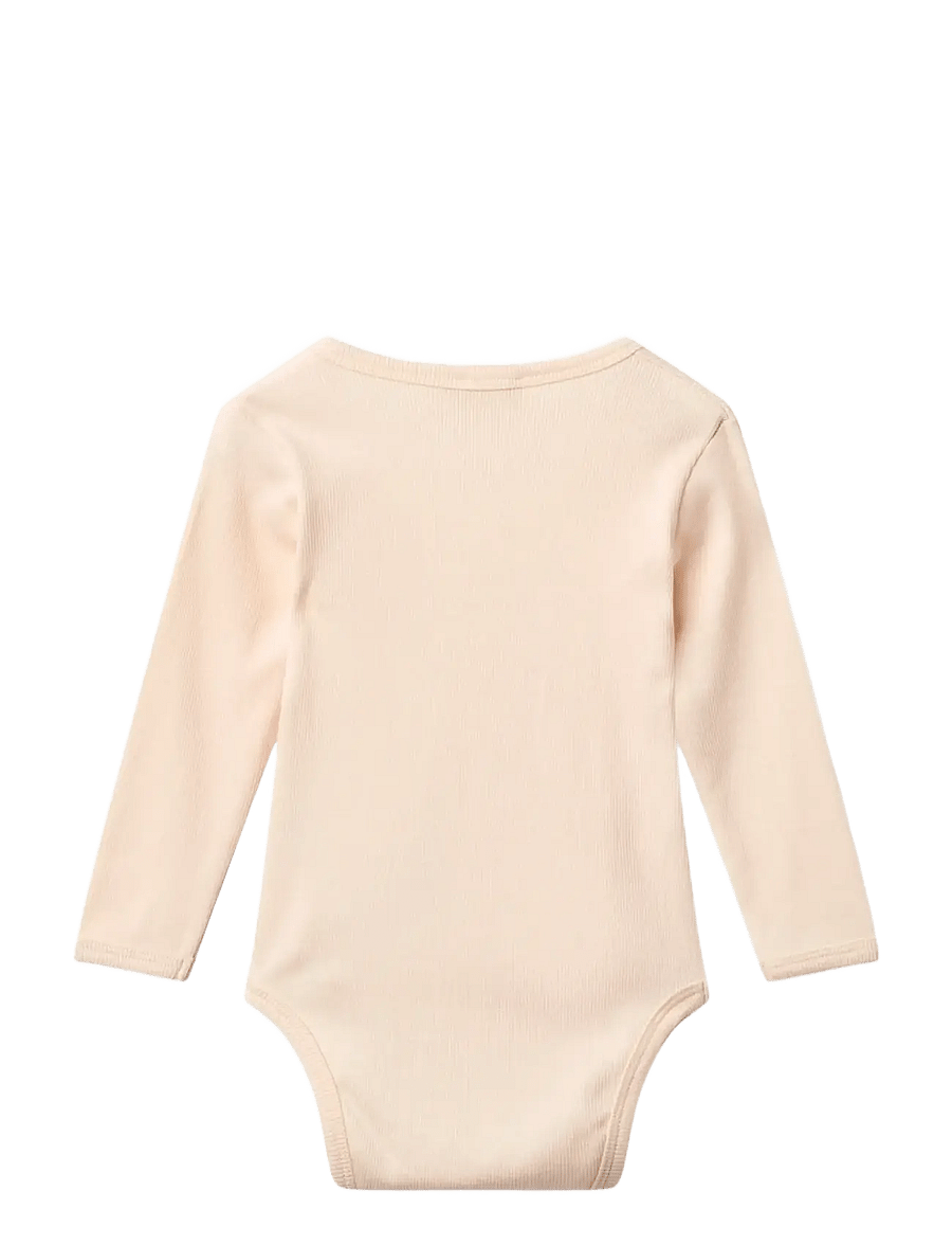 Copenhagen Colors - MODAL RIB CROSS OVER BODY W. LS - langærmede bodyer - dusty rose - 1