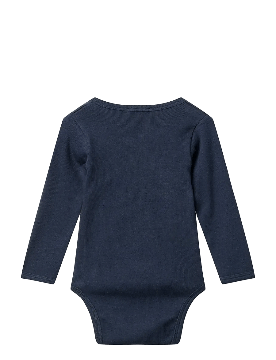 Copenhagen Colors - MODAL RIB CROSS OVER BODY W. LS - langærmede bodyer - navy - 1