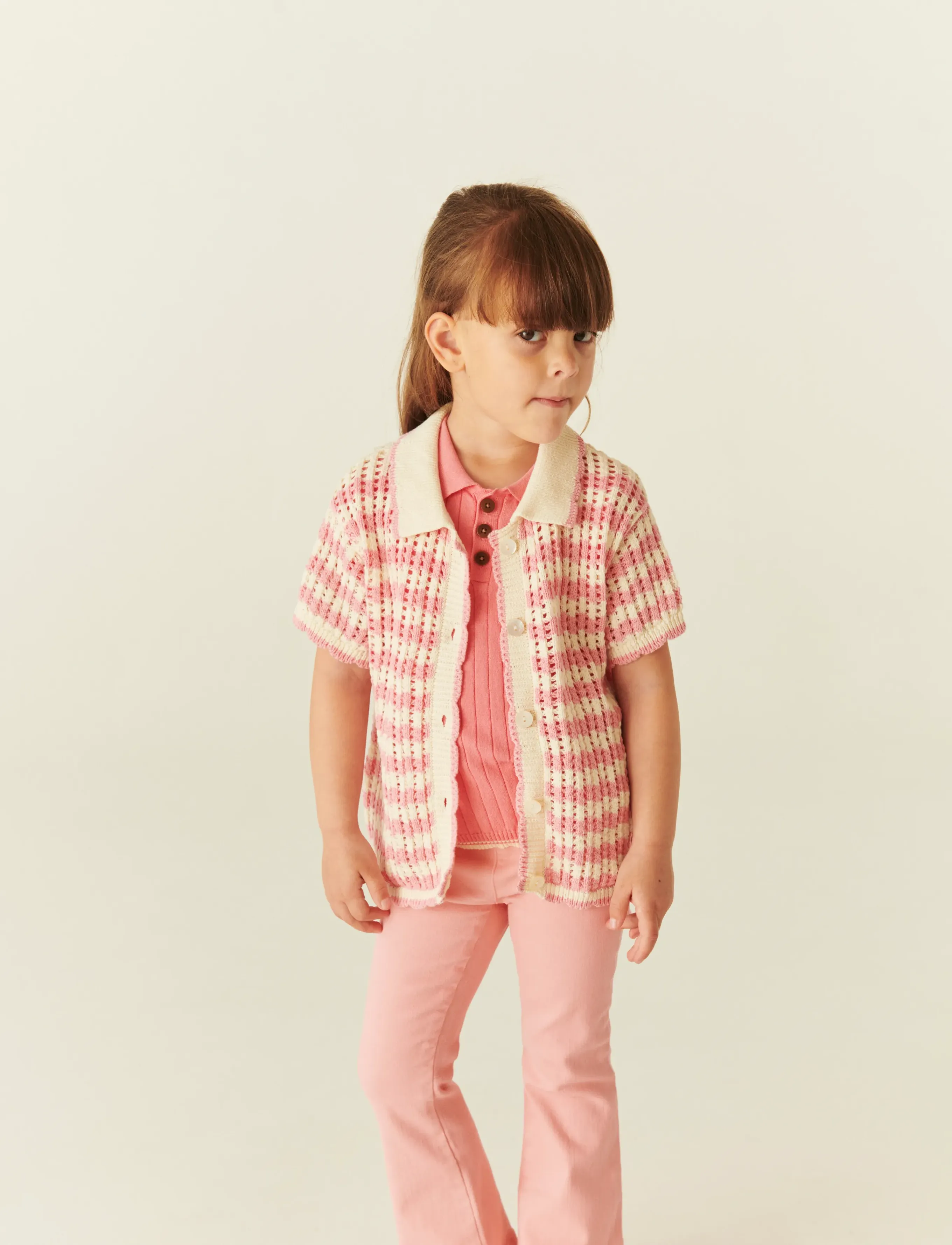 Copenhagen Colors Jeggings Solid W. Flare, Børn, Flared Jeggings, Pink, Str: 128