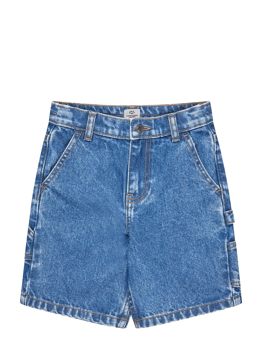 Copenhagen Colors - DENIM CARGO SHORTS - cargo shorts - indigo blue washed - 1