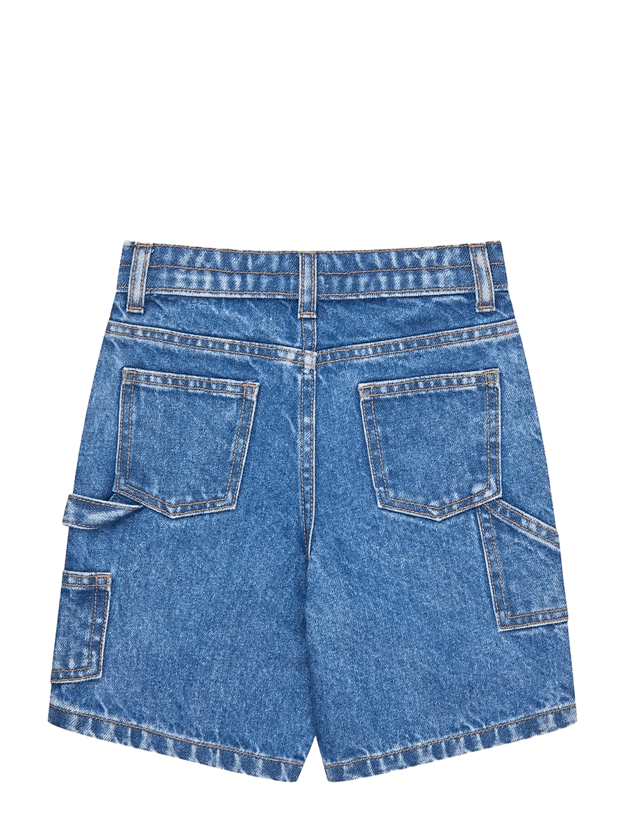 Copenhagen Colors - DENIM CARGO SHORTS - cargo shorts - indigo blue washed - 2