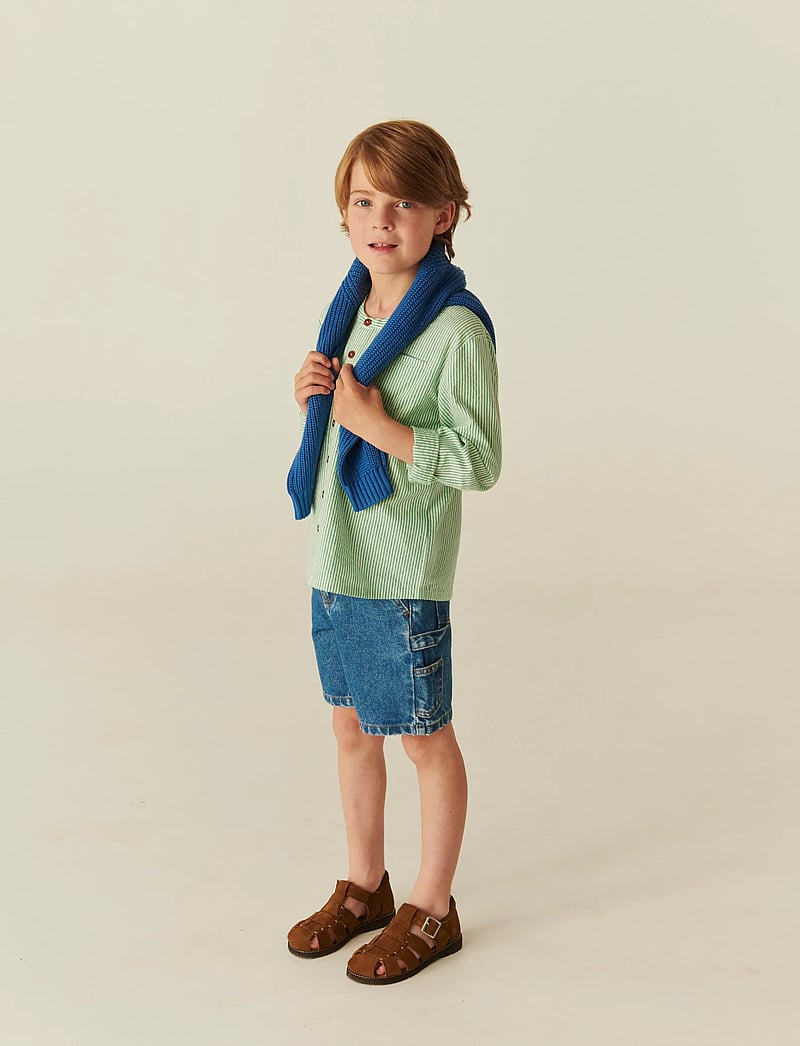 Copenhagen Colors - DENIM CARGO SHORTS - lühikesed kargopüksid - indigo blue washed - 3