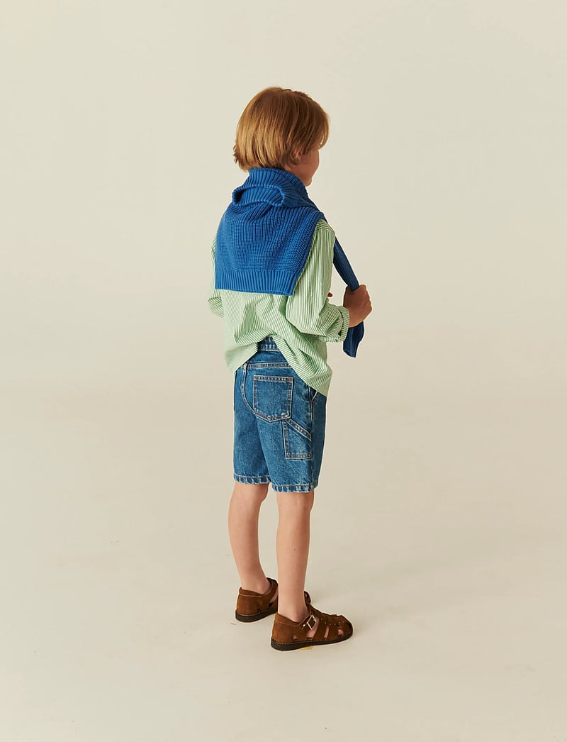 Copenhagen Colors - DENIM CARGO SHORTS - lühikesed kargopüksid - indigo blue washed - 4