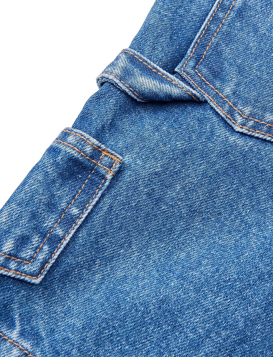 Copenhagen Colors - DENIM CARGO SHORTS - cargo shorts - indigo blue washed - 5