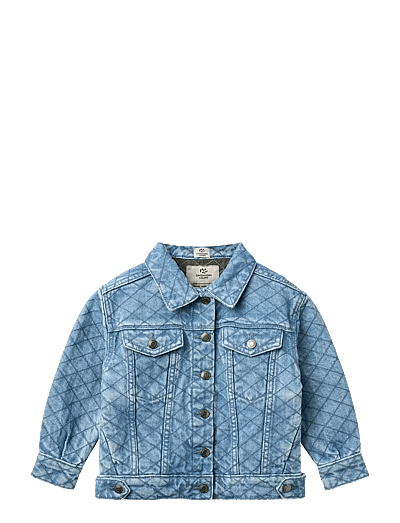 Copenhagen Colors ORGANIC QUILTED DENIM JACKET - Jackets - LT. WASHED BLUE QUILT / blue