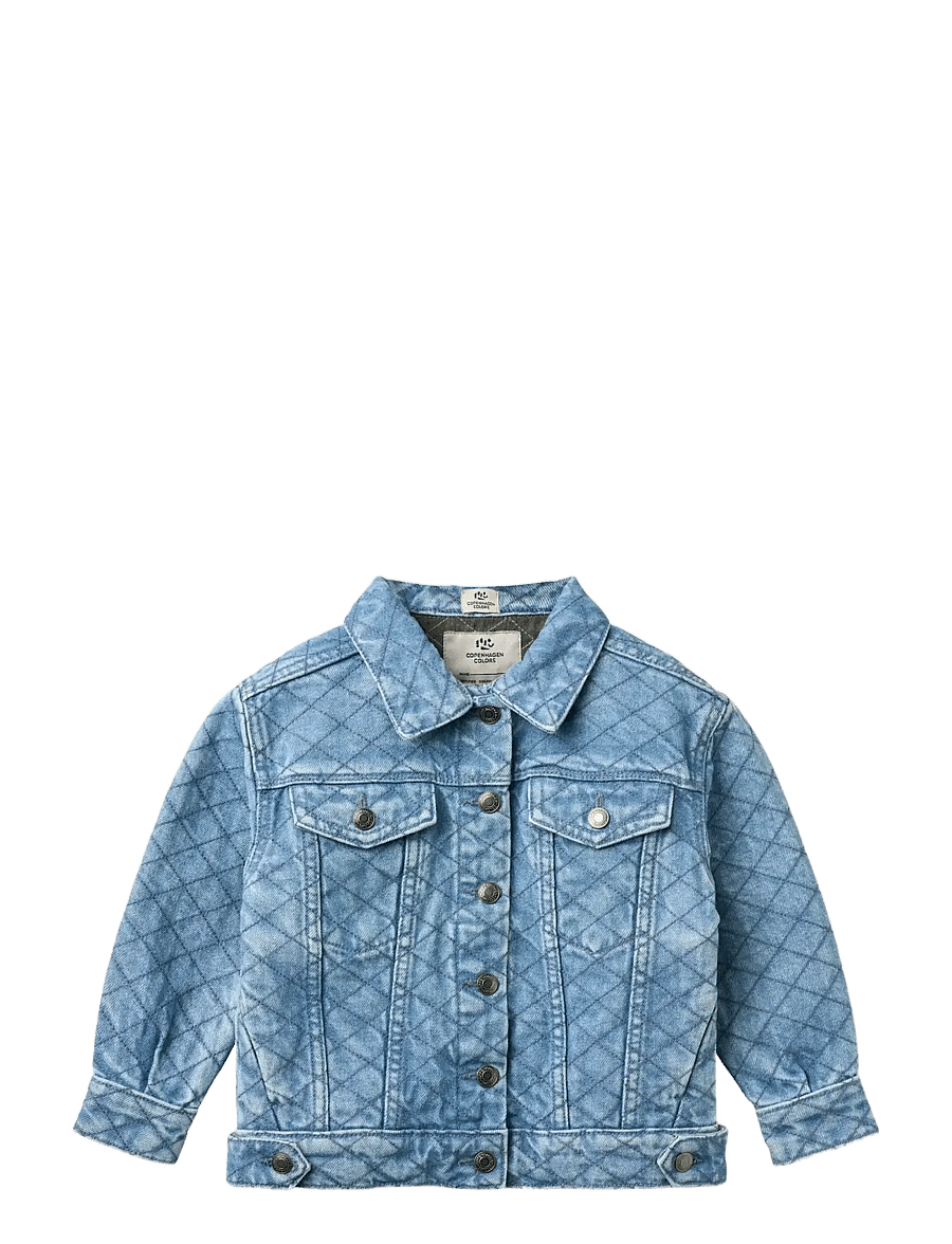 Copenhagen Colors - ORGANIC QUILTED DENIM JACKET - quiltede jakker - lt. washed blue quilt - 1