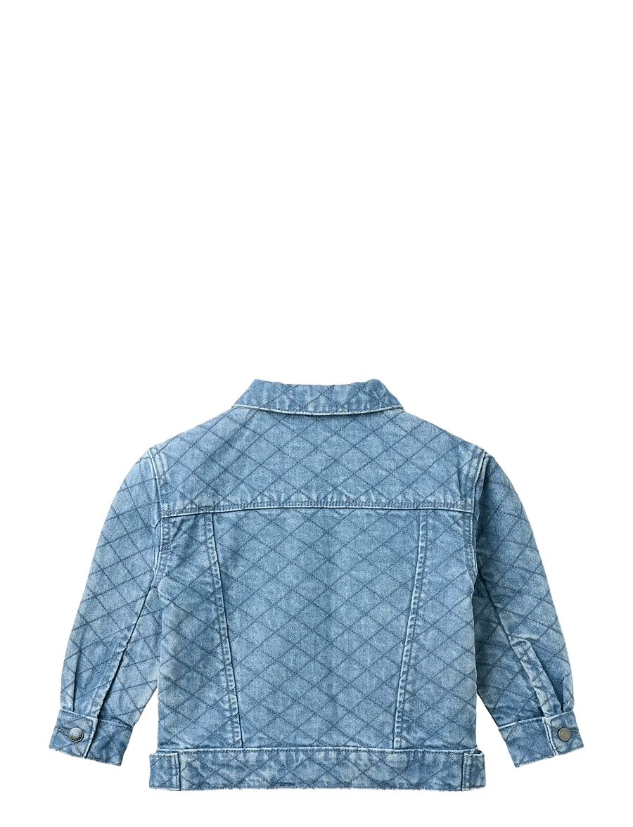 Copenhagen Colors - ORGANIC QUILTED DENIM JACKET - quiltede jakker - lt. washed blue quilt - 2