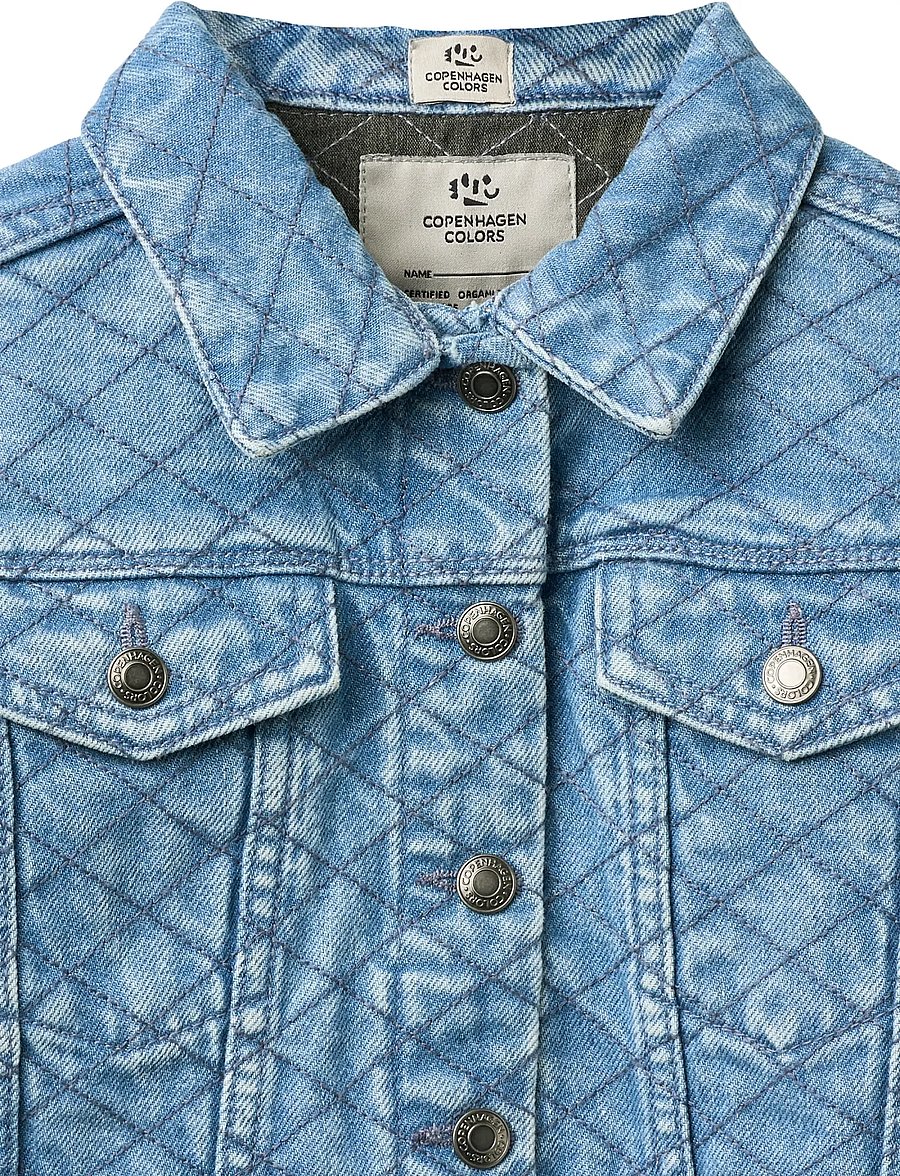 Copenhagen Colors - ORGANIC QUILTED DENIM JACKET - quiltede jakker - lt. washed blue quilt - 4