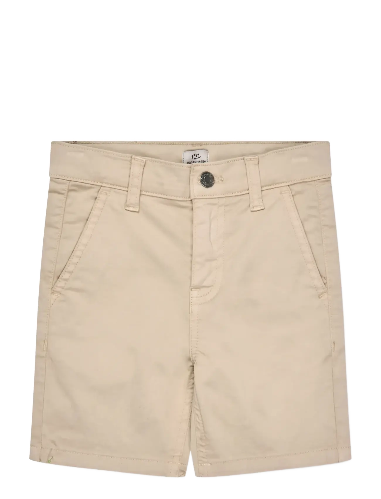 COPENHAGEN COLORS Twill Shorts W. Cuff Beige - 122 - Kinder