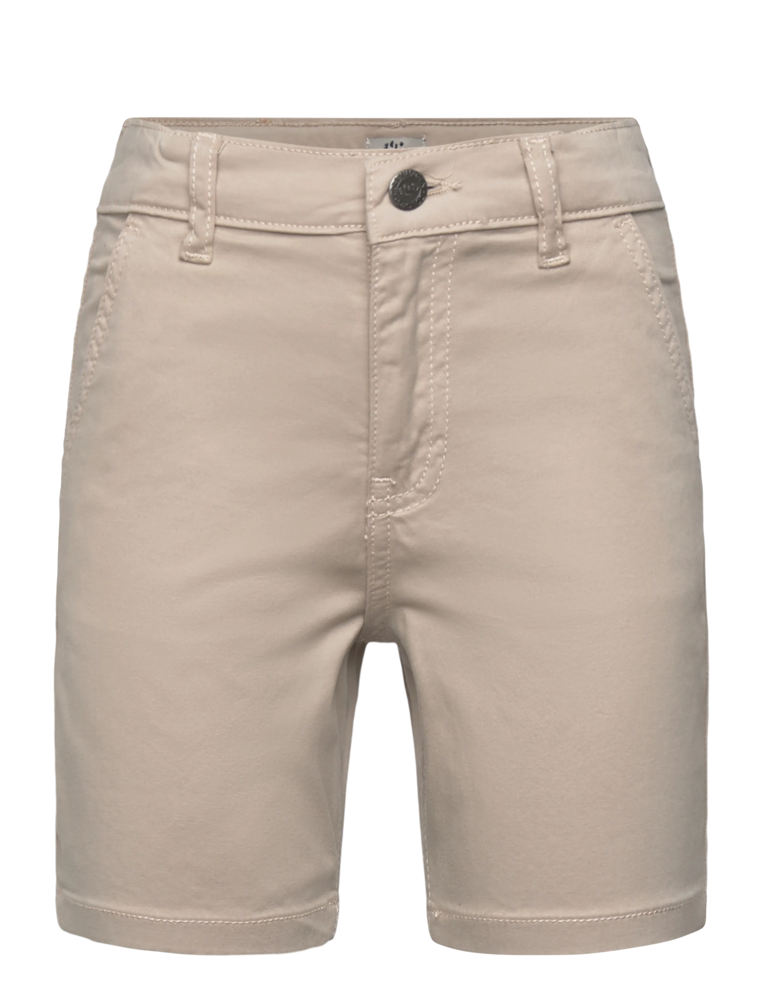 Copenhagen Colors TWILL SHORTS W. CUFF - Lapsed 98–134 - BEIGE / beige