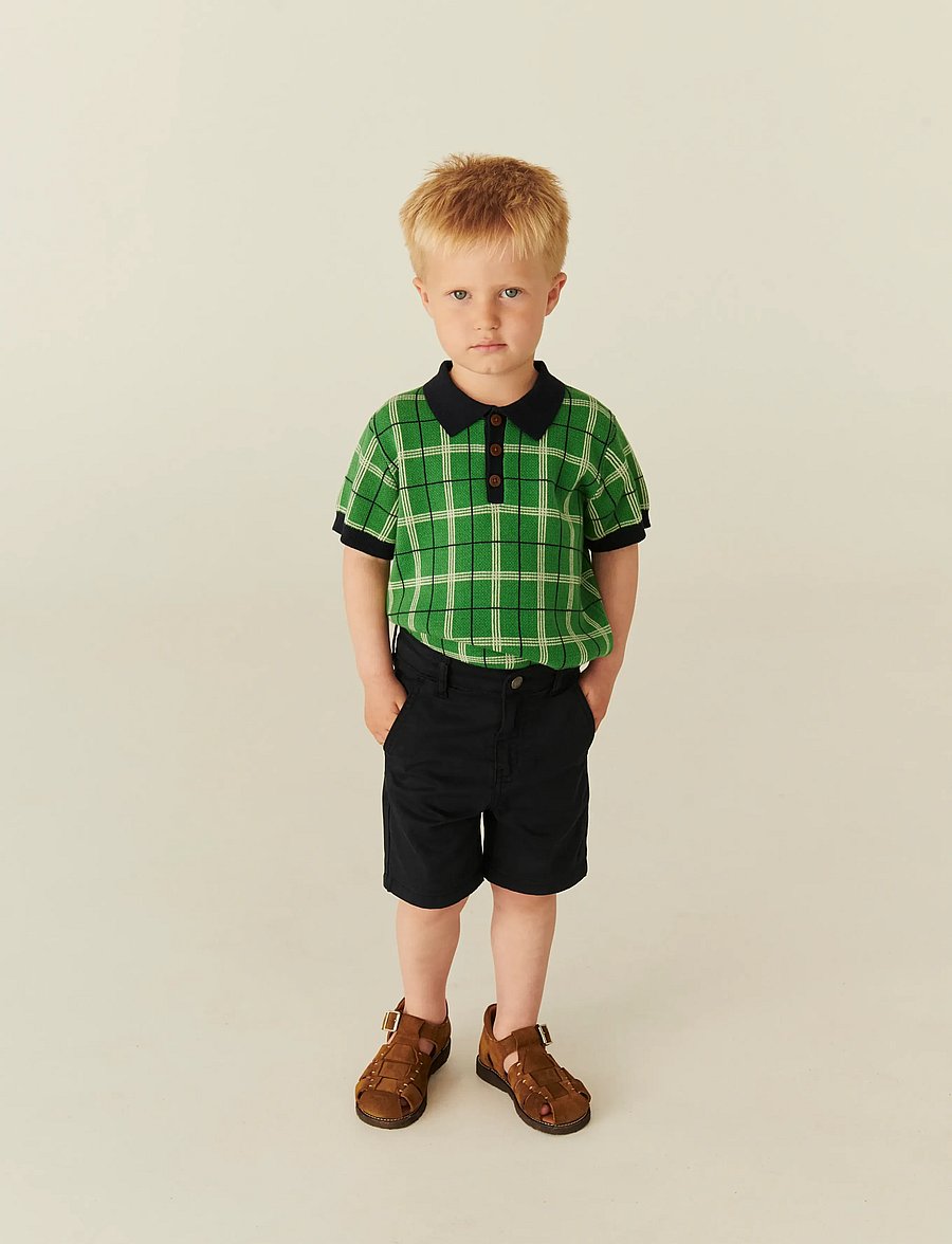 Copenhagen Colors - TWILL SHORTS W. CUFF - chino-shorts - navy - 0