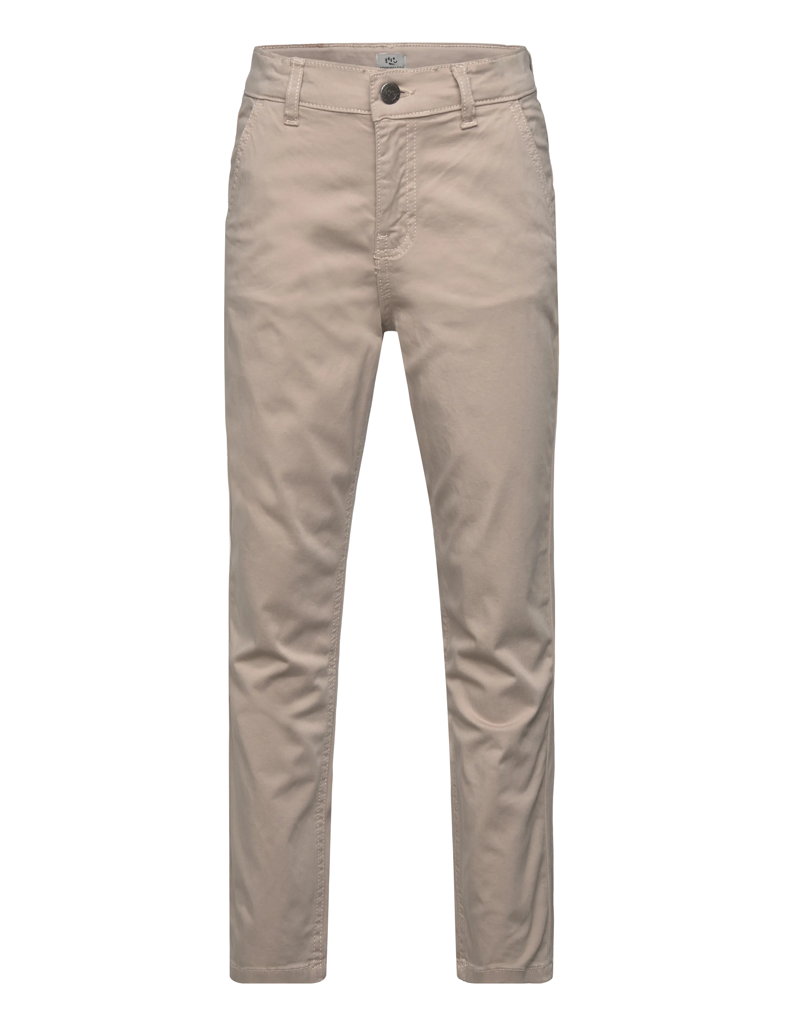 Copenhagen Colors Silky Twill Chinos Slim - With Stretch, 122, Beige, Underdele > Chinos, Børn