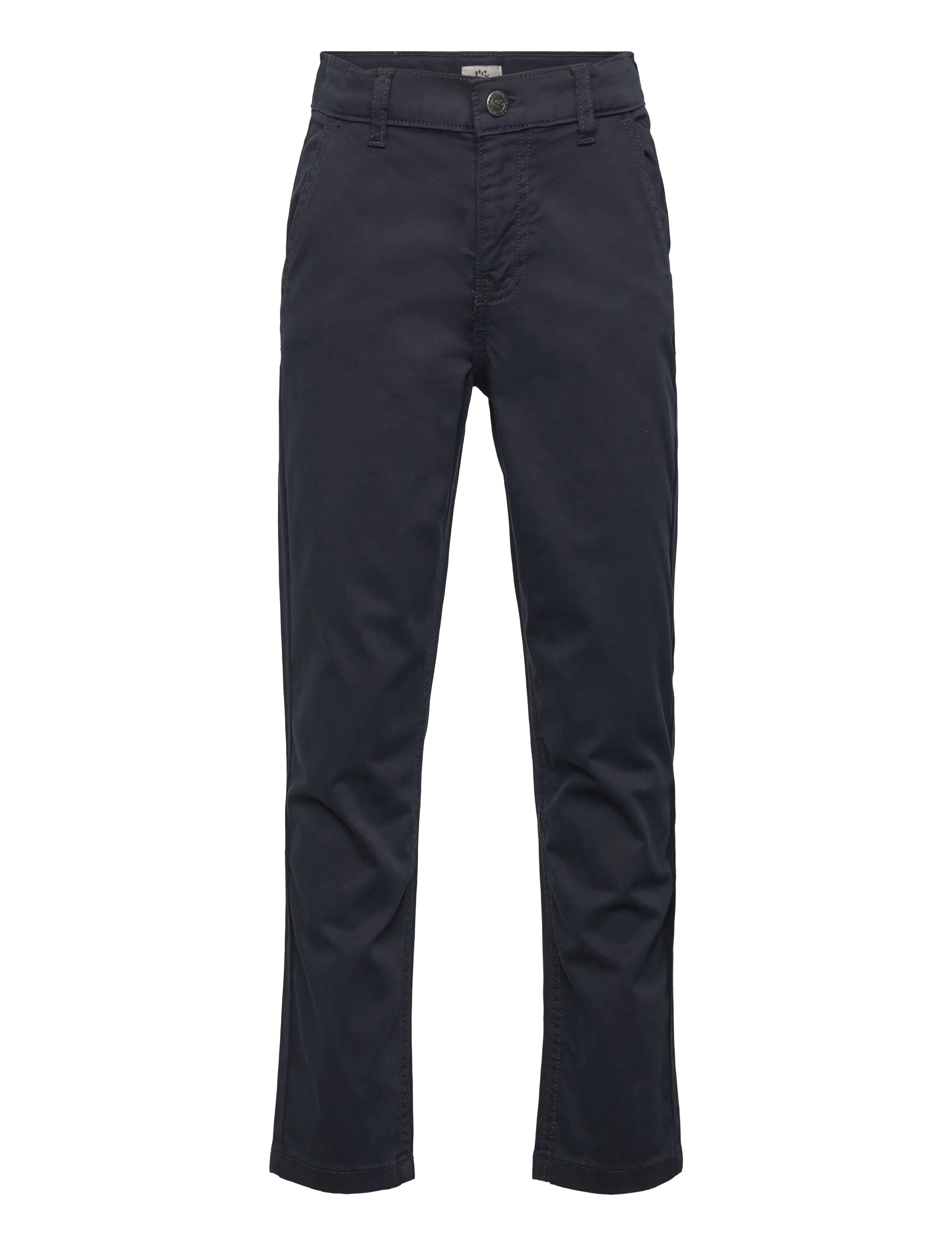 Copenhagen Colors Silky Twill Chinos Slim - With Stretch, 122, Navy, Underdele > Chinos, Børn