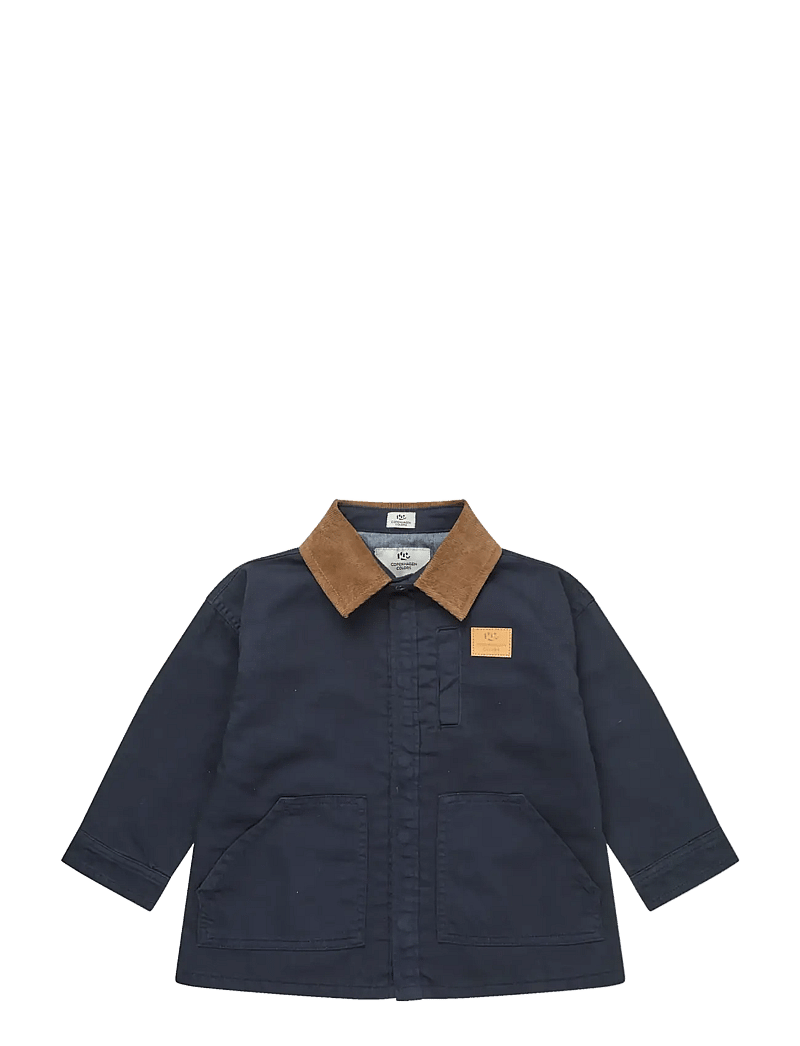 Copenhagen Colors - TWILL JACKET W. CORDUROY COLLAR - kurtki przejściowe - navy comb - 1
