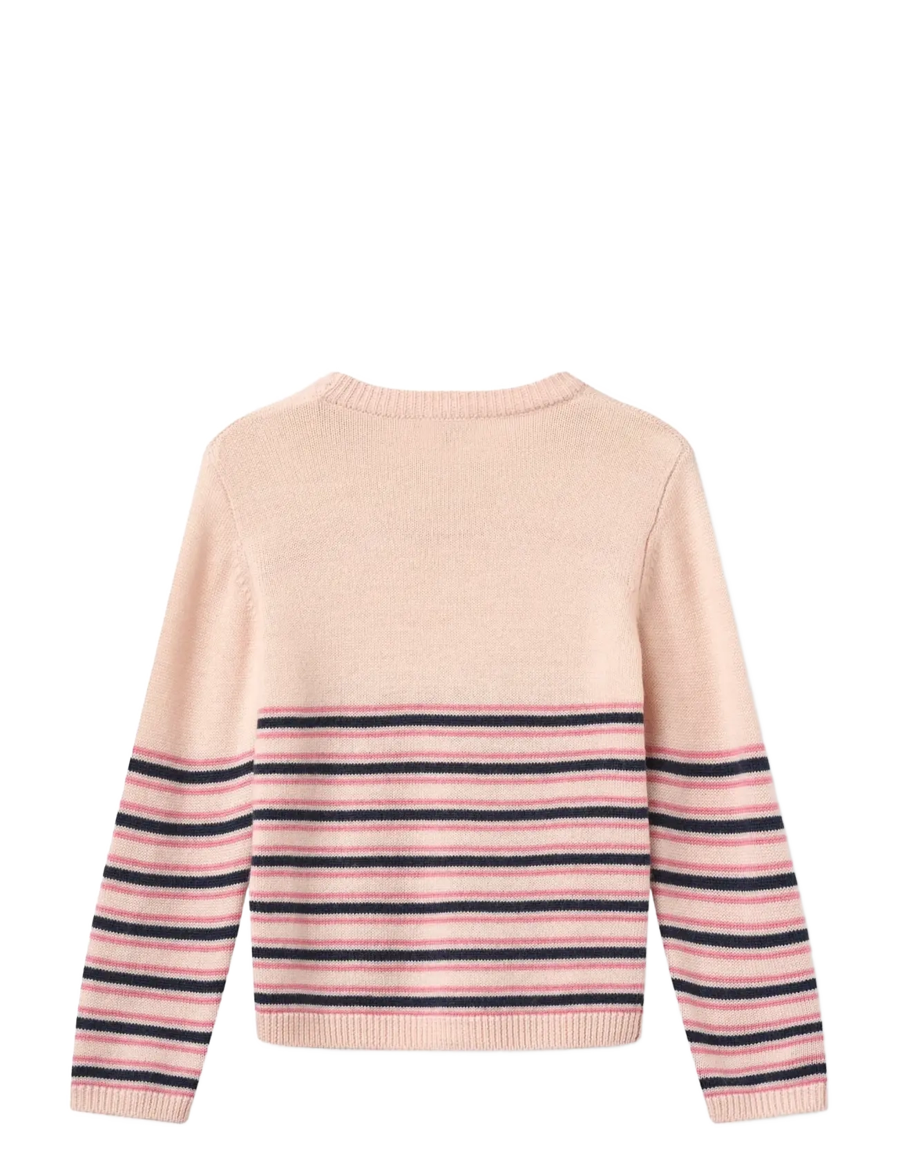 Copenhagen Colors - Striped Merino Sweater - soft pink comb. - 1