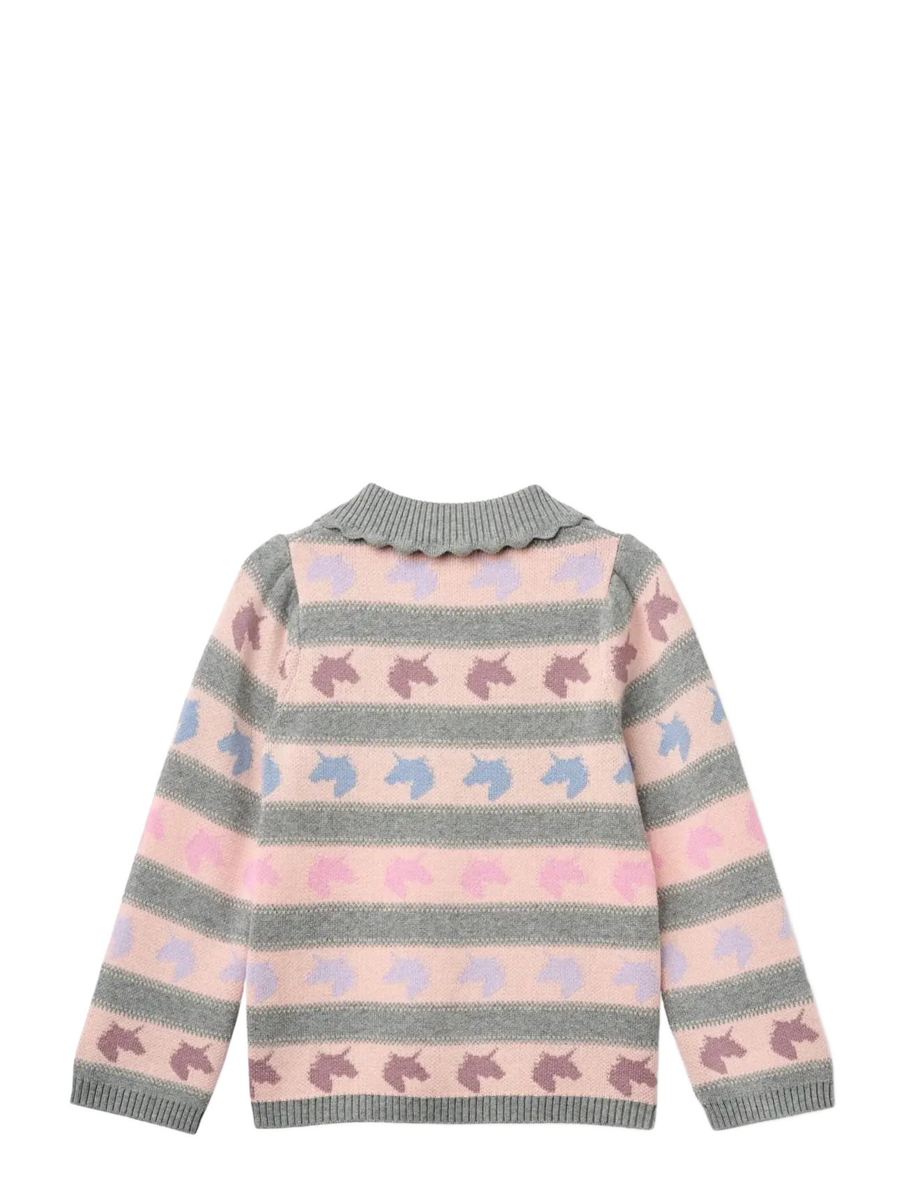 Copenhagen Colors - Unicorn Pattern Ls. Blouse w. Collar - unicorn - 2