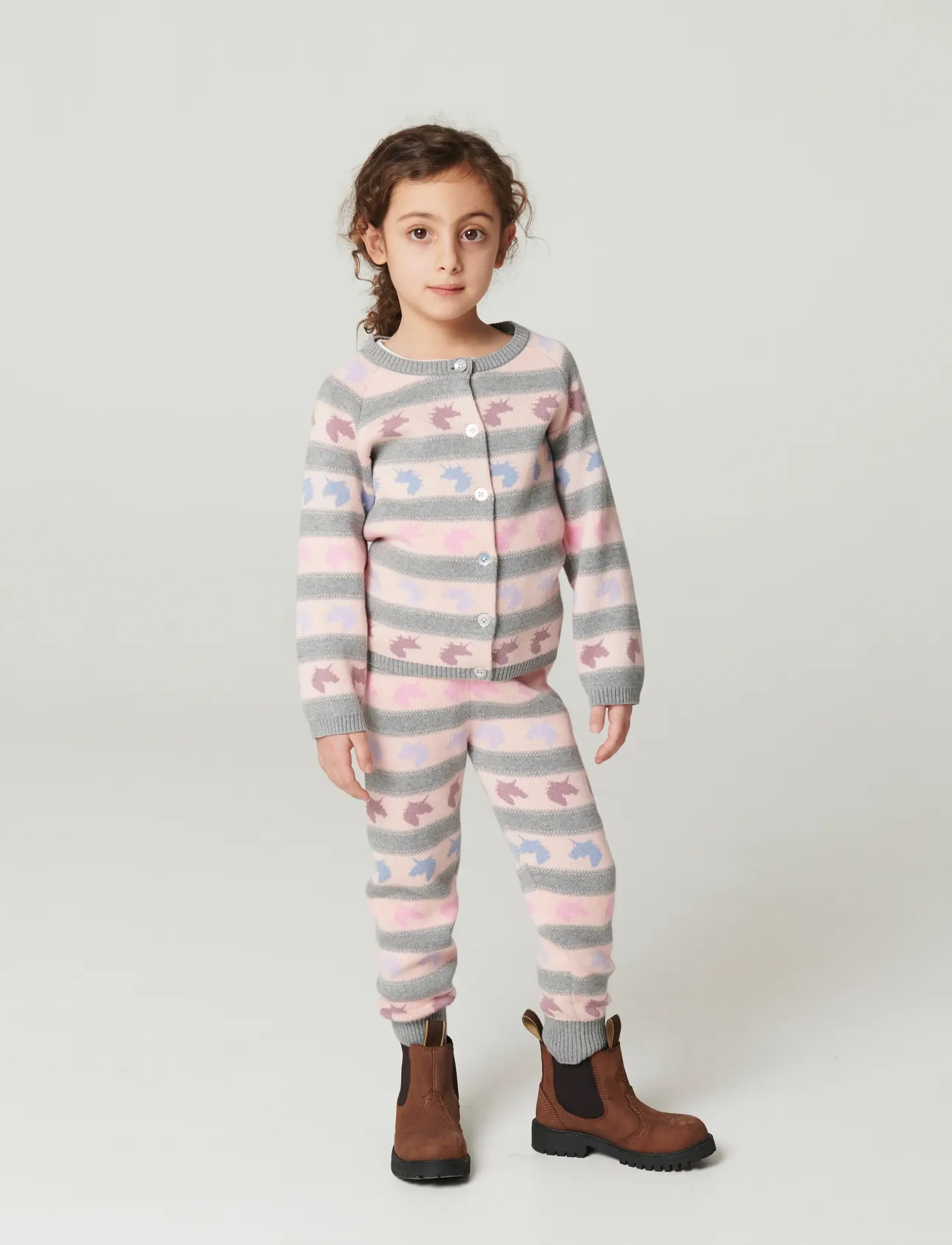 Copenhagen Colors - Unicorn Pattern Cardigan - unicorn - 3