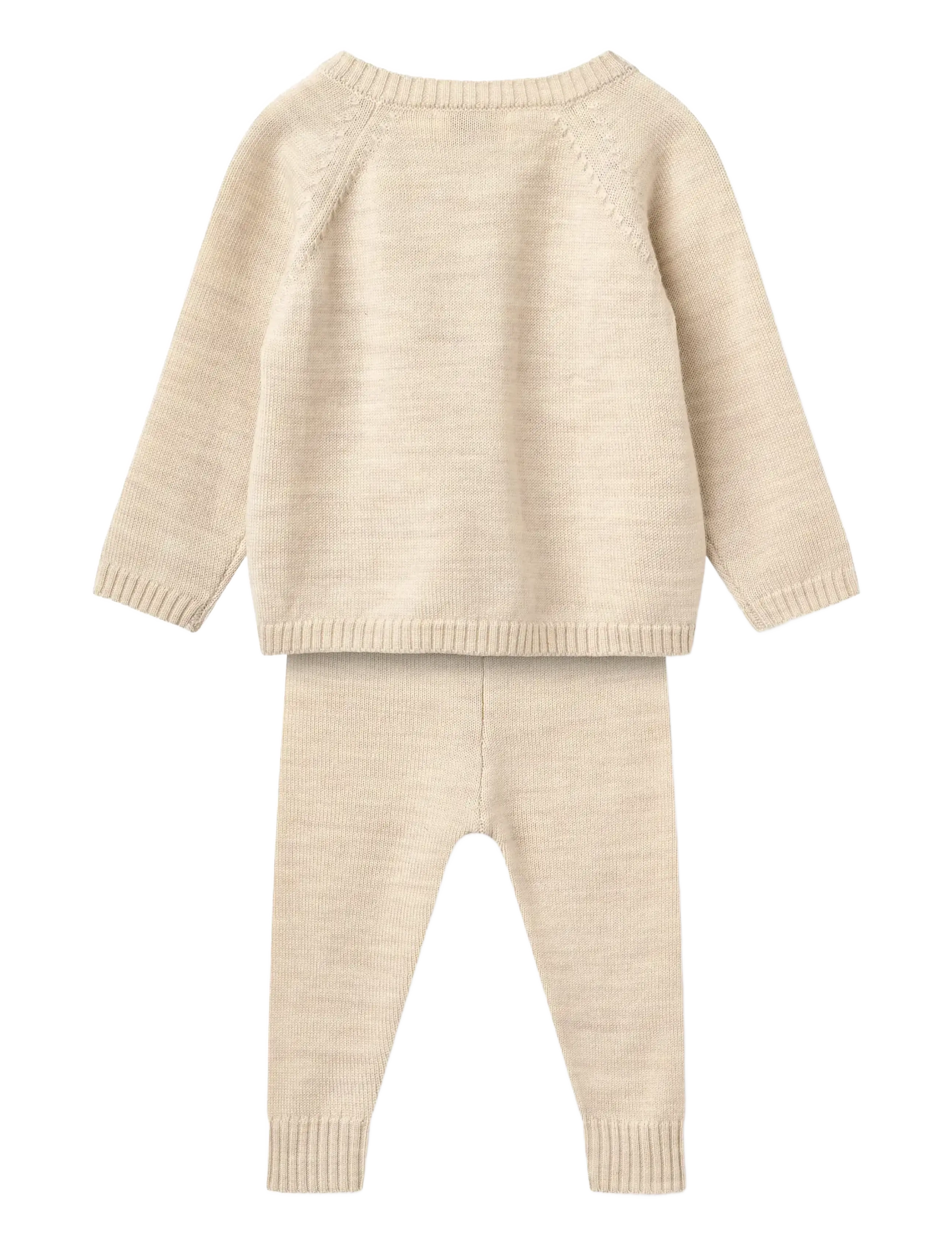 Copenhagen Colors - Classic Merino Baby Set - pyjamasset - pale cream melange - 1