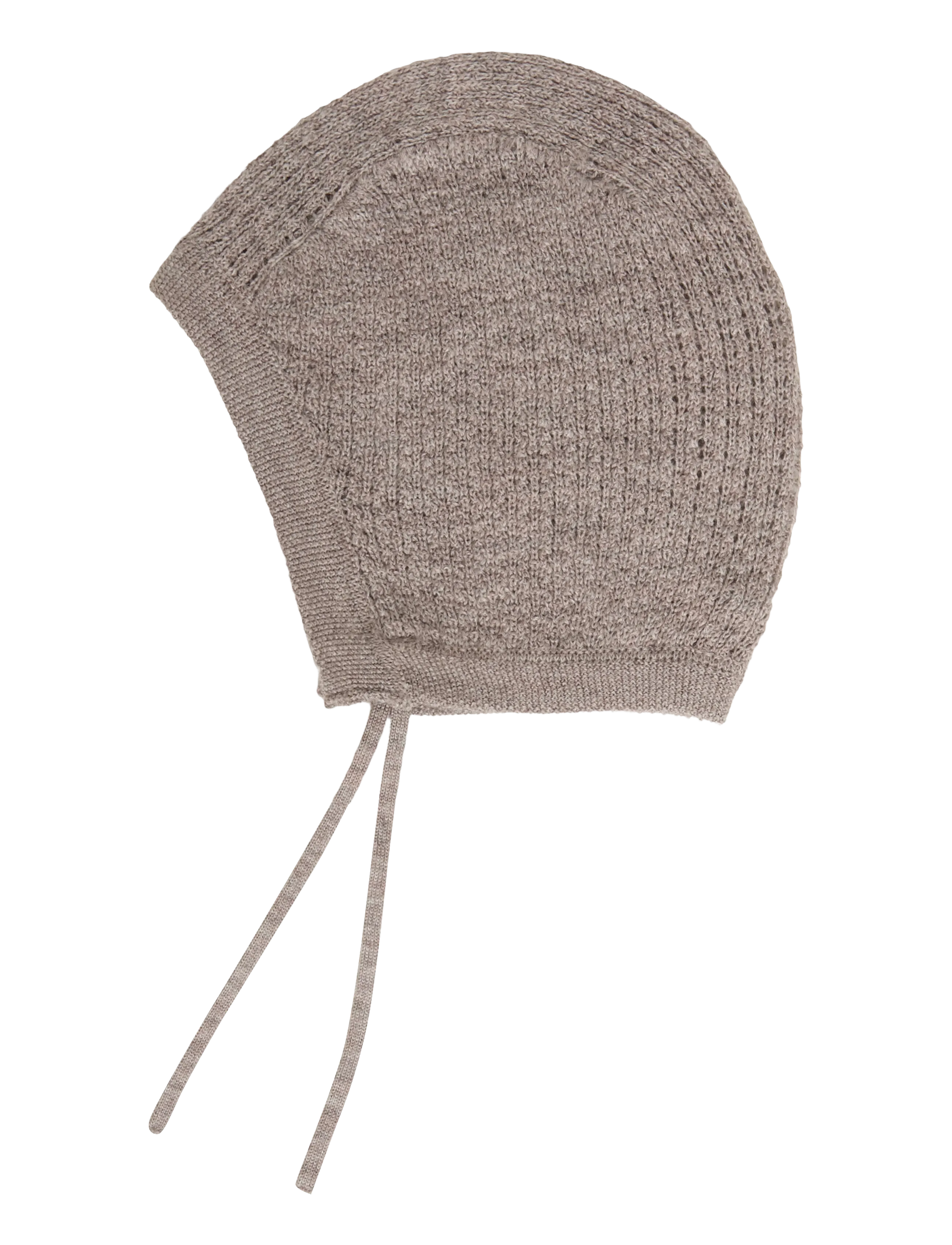 Copenhagen Colors - 2-Pack Merino Pointelle Baby Cross-Over & Baby Bonnet Hat - base layer baby - natural melange - 2