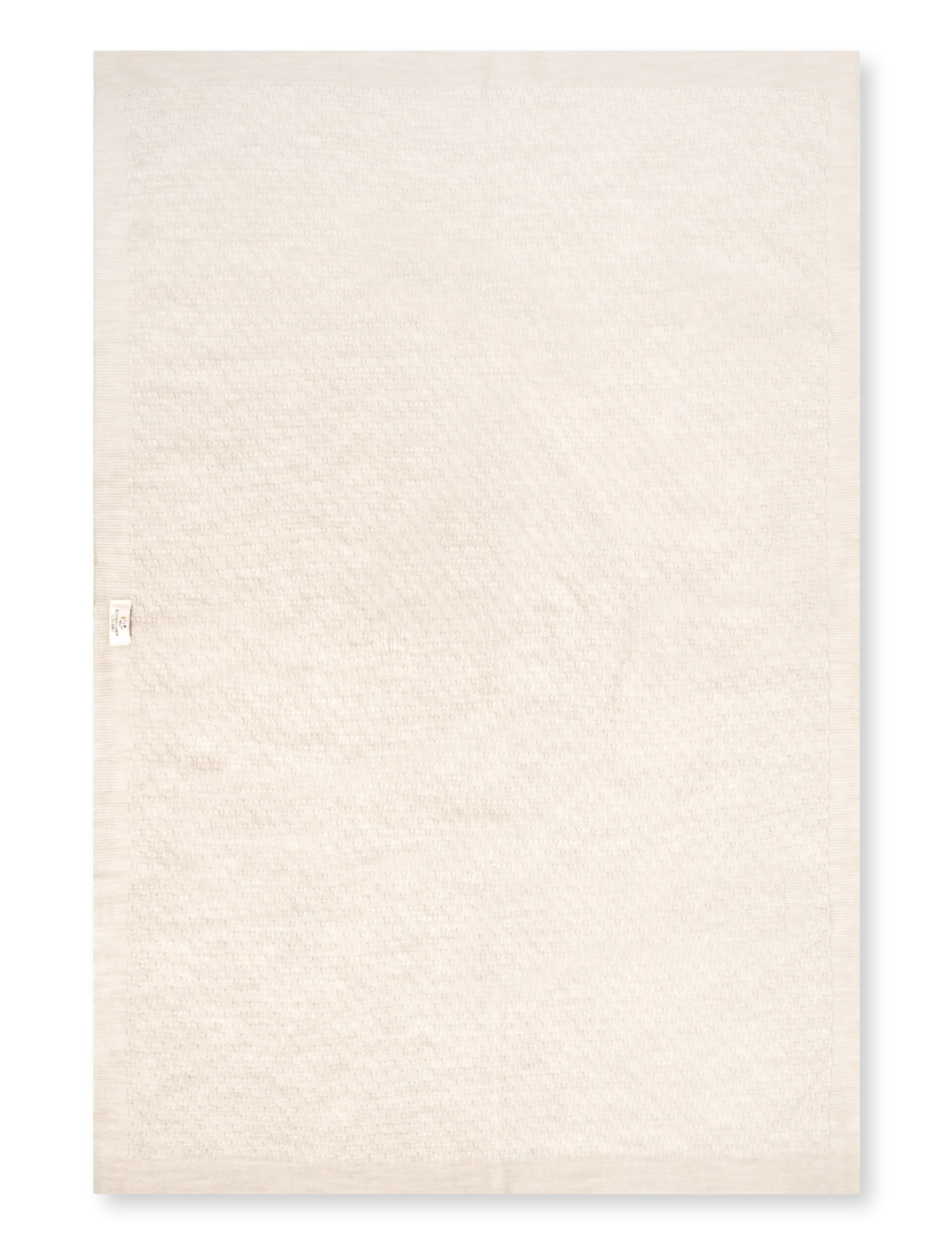 Copenhagen Colors Merino Knitted Baby Blanket - Tæpper - PALE CREAM / cream