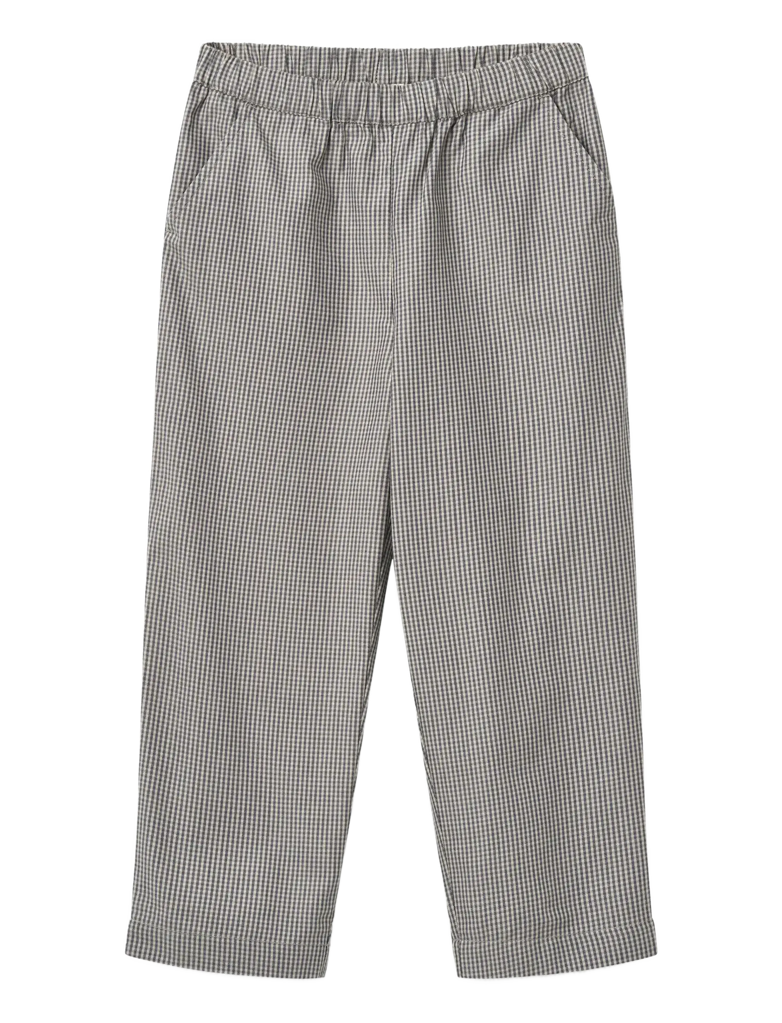 Copenhagen Colors Checkered Pants w. Side Pockets - Kleidung - GREY CHECK COMB. / grey