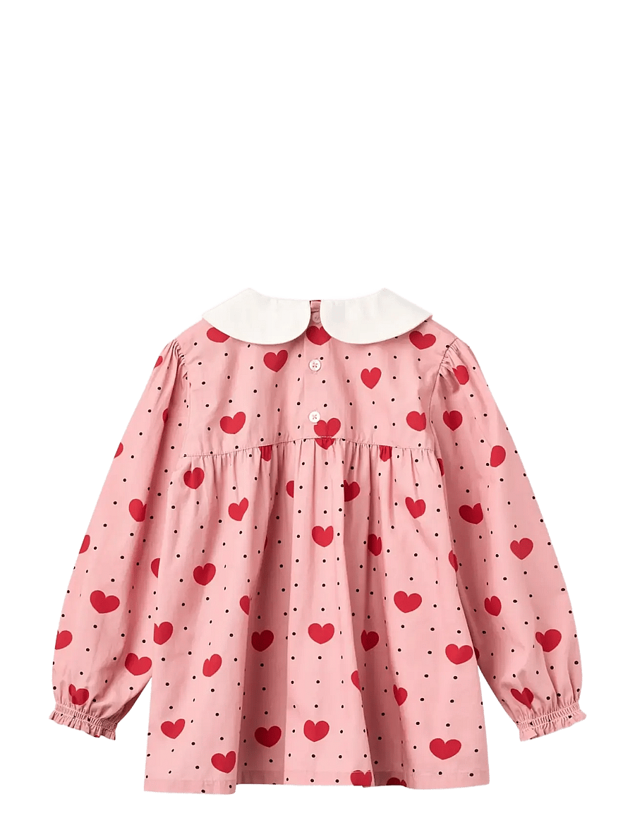 Copenhagen Colors - Blouse w. Collar w. Heart Aop - heart aop - 1