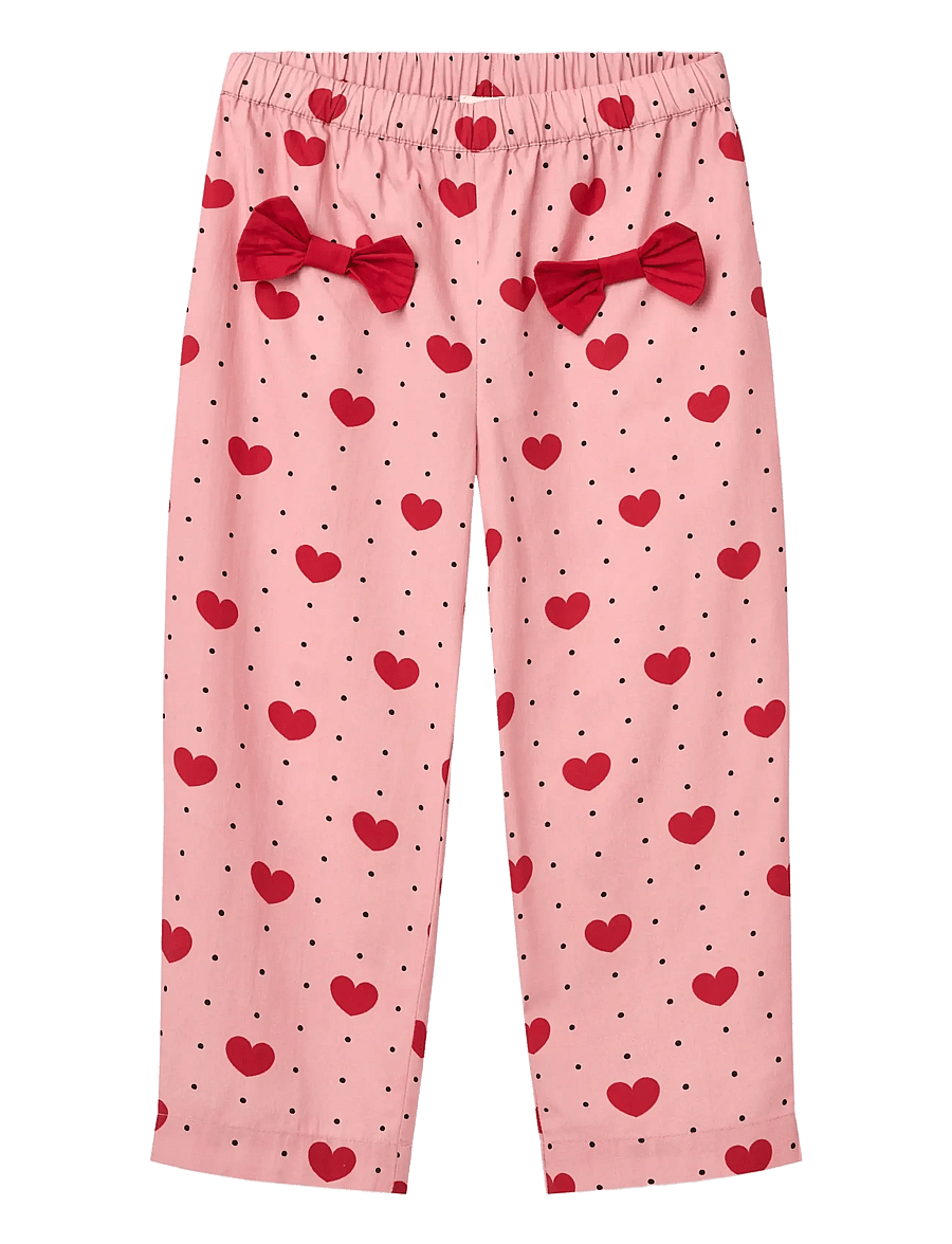 Copenhagen Colors - Bow Pant w. Heart Aop - heart aop - 1