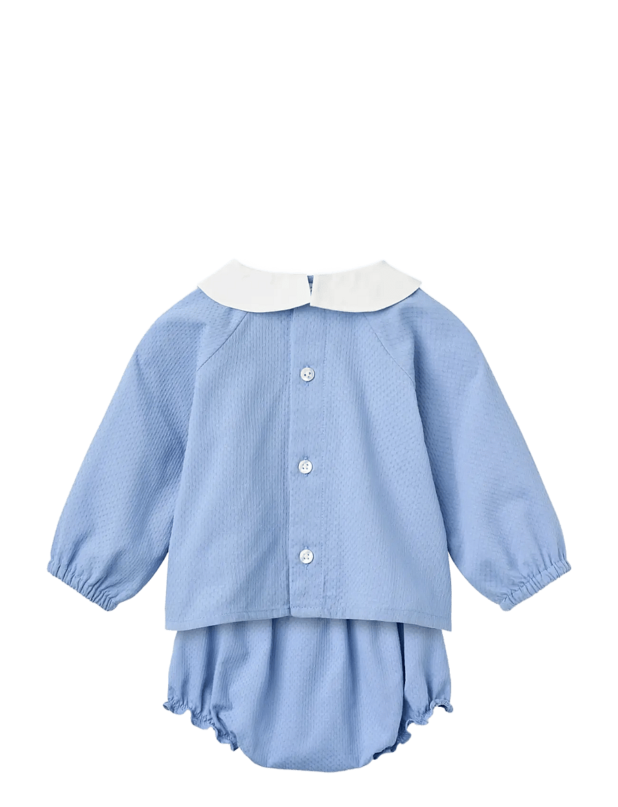 Copenhagen Colors - Baby Set - Blouse & Bloomers - komplektid pikkade varrukatega t-särgiga - endless blue - 2