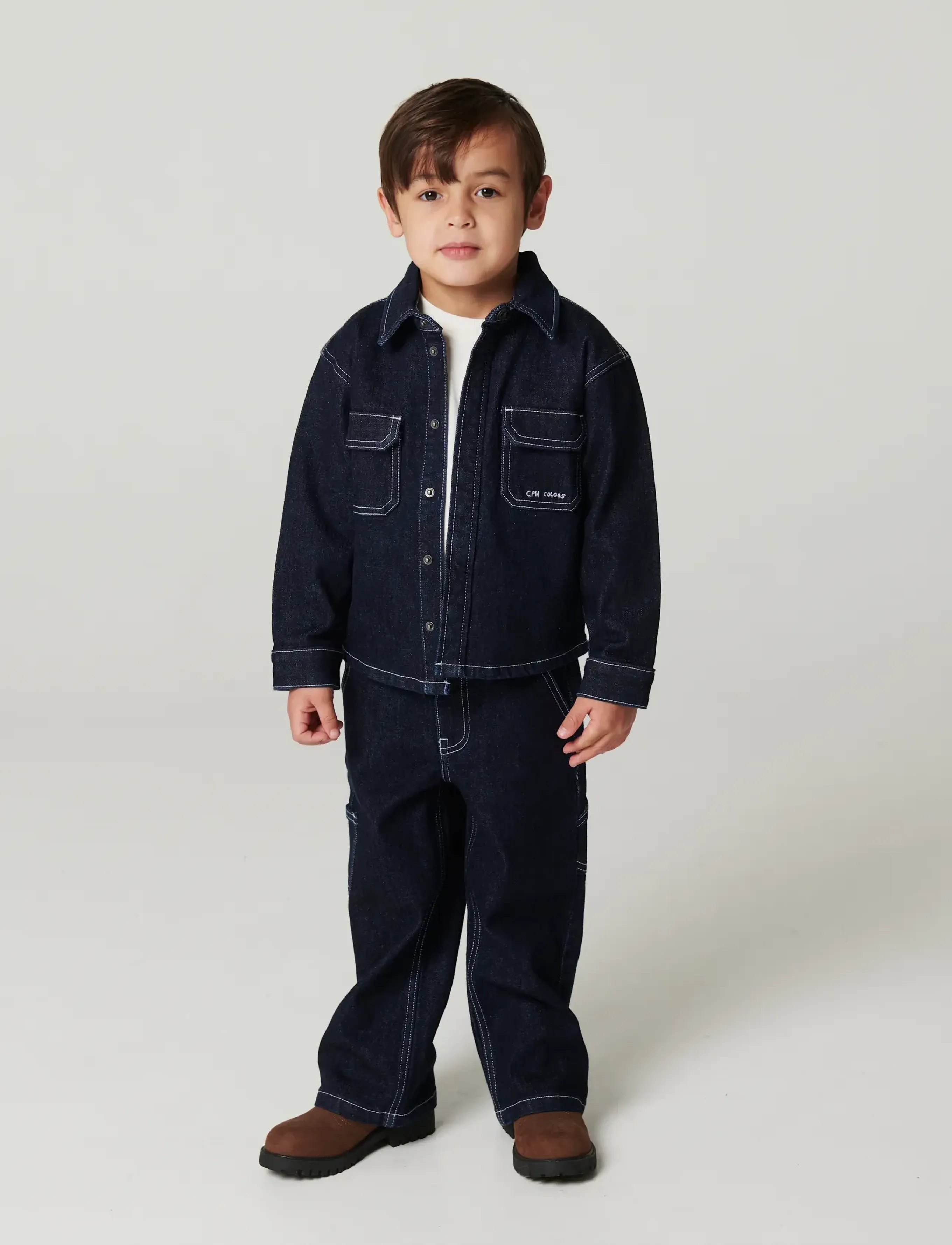 Copenhagen Colors - Organic Regular Denim Shirt - raw denim - 0