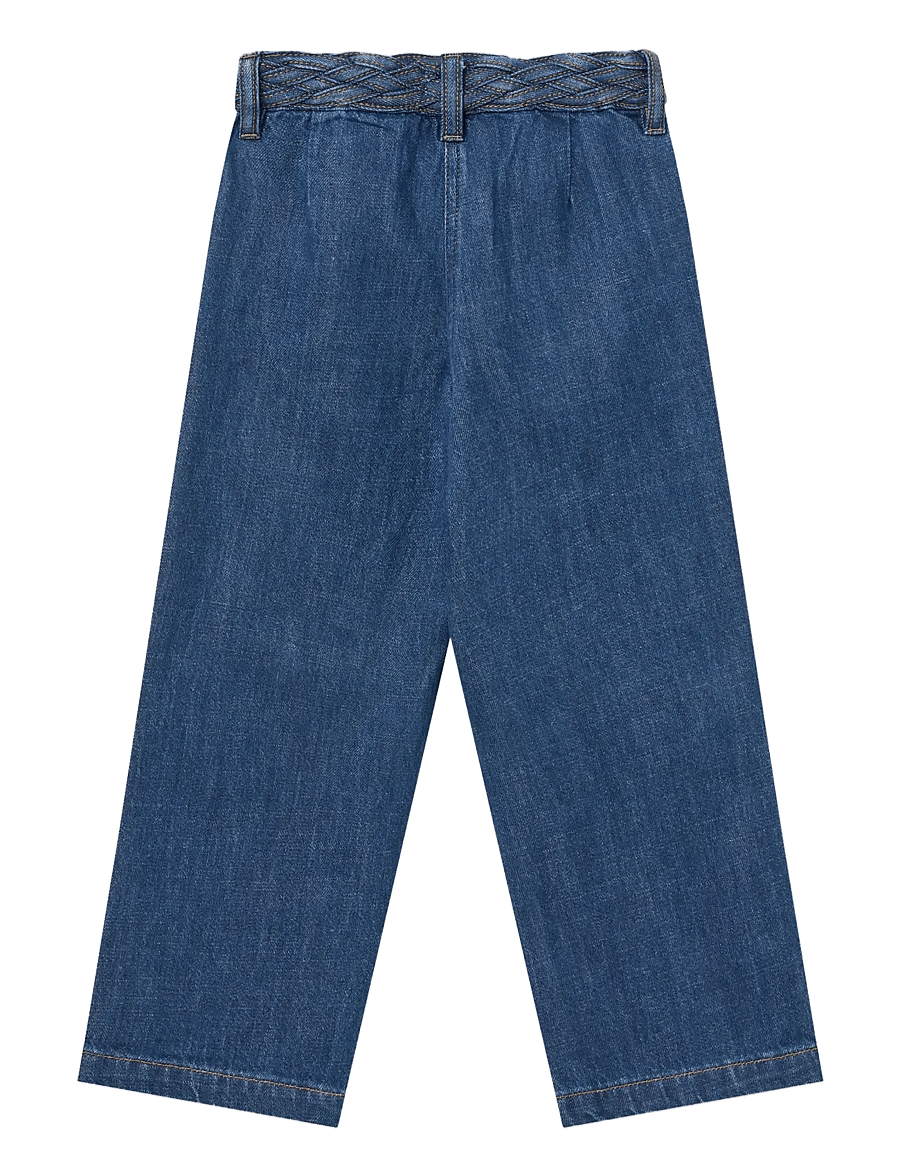 Copenhagen Colors - Denim Jeans w. Braid Waist - Wide Fit - loose jeans - indigo blue wash - 2