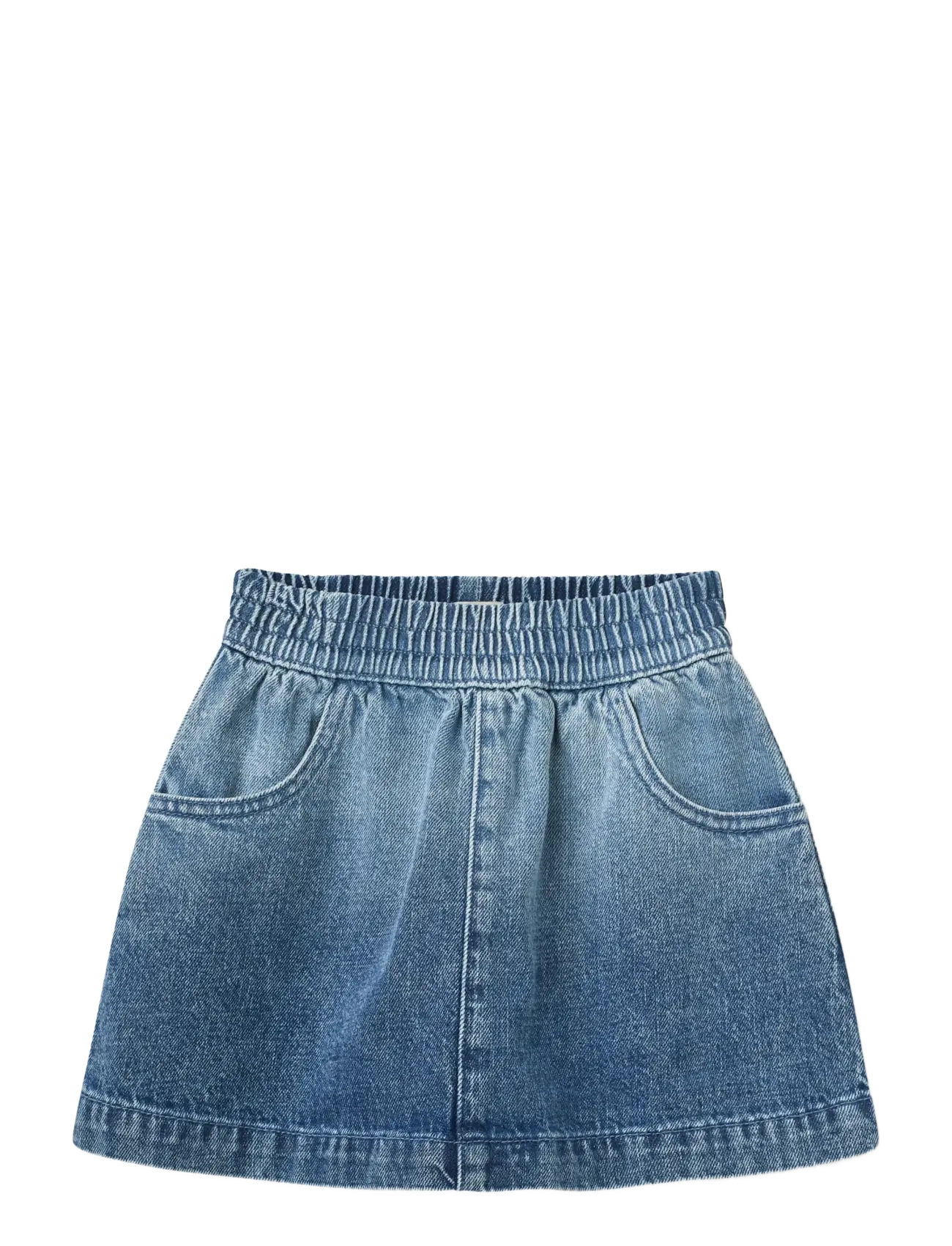 Copenhagen Colors Denim Skirt w. Block Spray - Kleider & Röcke - BLOCK SPRAY / blue