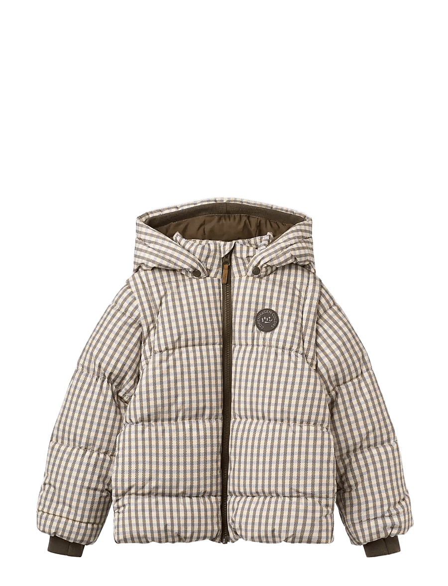 Copenhagen Colors - 2 in 1 Puffer Jacket w. Removable Sleeves - tepitud joped - check aop - 1