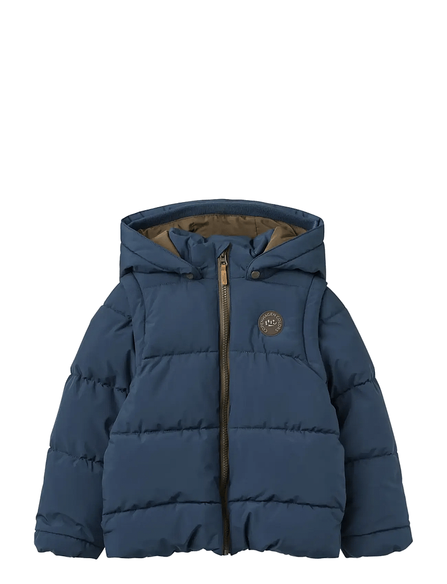 Copenhagen Colors - 2 in 1 Puffer Jacket w. Removable Sleeves - steppjacken - navy - 1