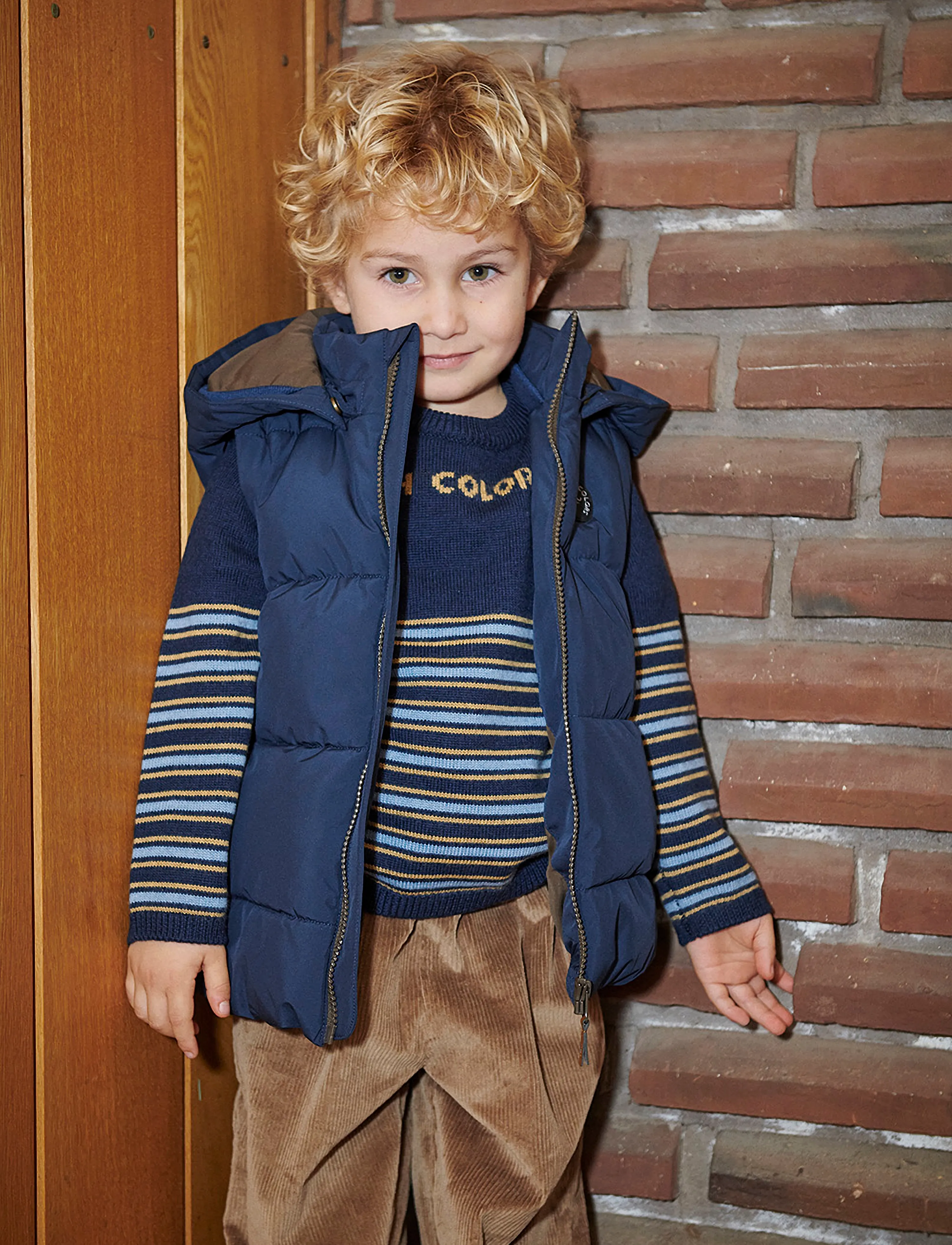 Copenhagen Colors - 2 in 1 Puffer Jacket w. Removable Sleeves - steppjacken - navy - 0