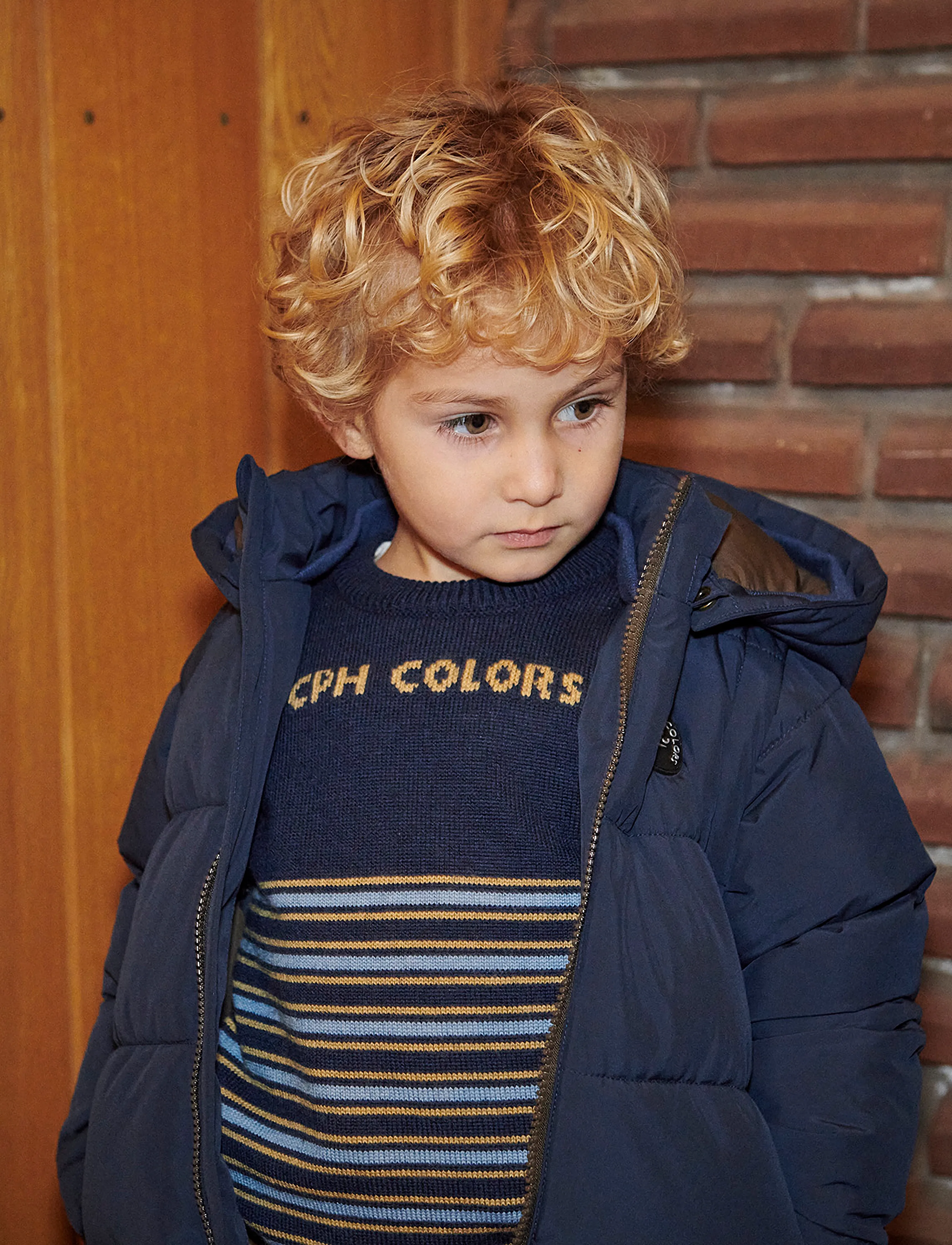 Copenhagen Colors - 2 in 1 Puffer Jacket w. Removable Sleeves - steppjacken - navy - 5
