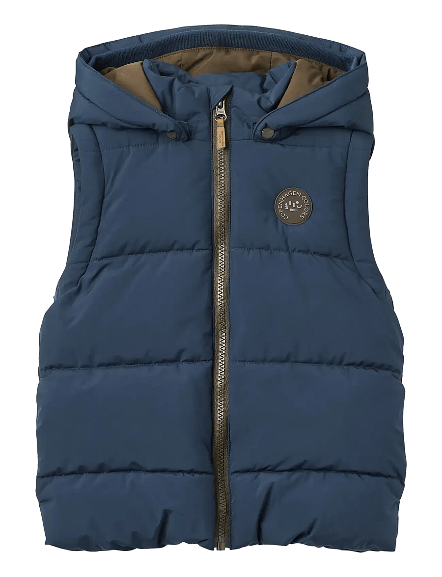 Copenhagen Colors - 2 in 1 Puffer Jacket w. Removable Sleeves - steppjacken - navy - 3