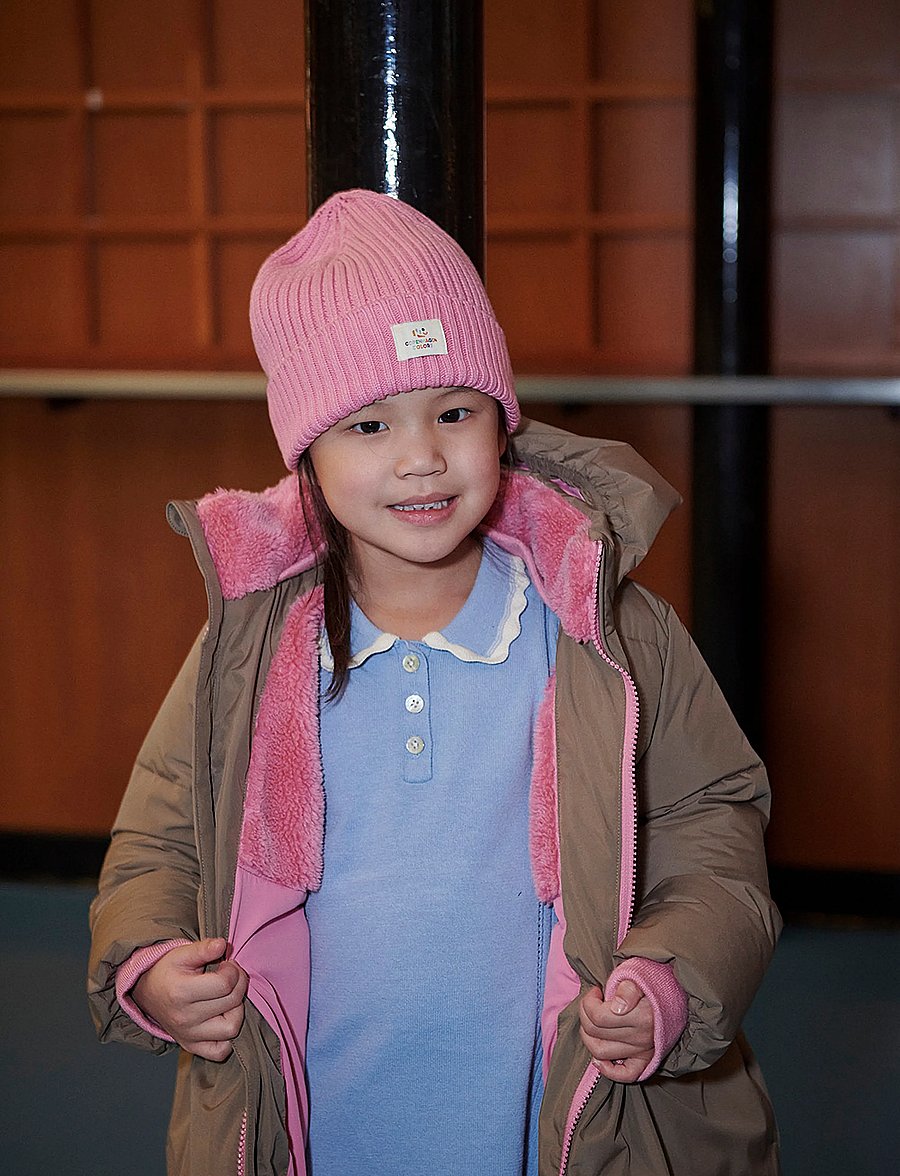 Copenhagen Colors - Puffer Long Frill Jacket w. Teddy Lining - walnut - 3