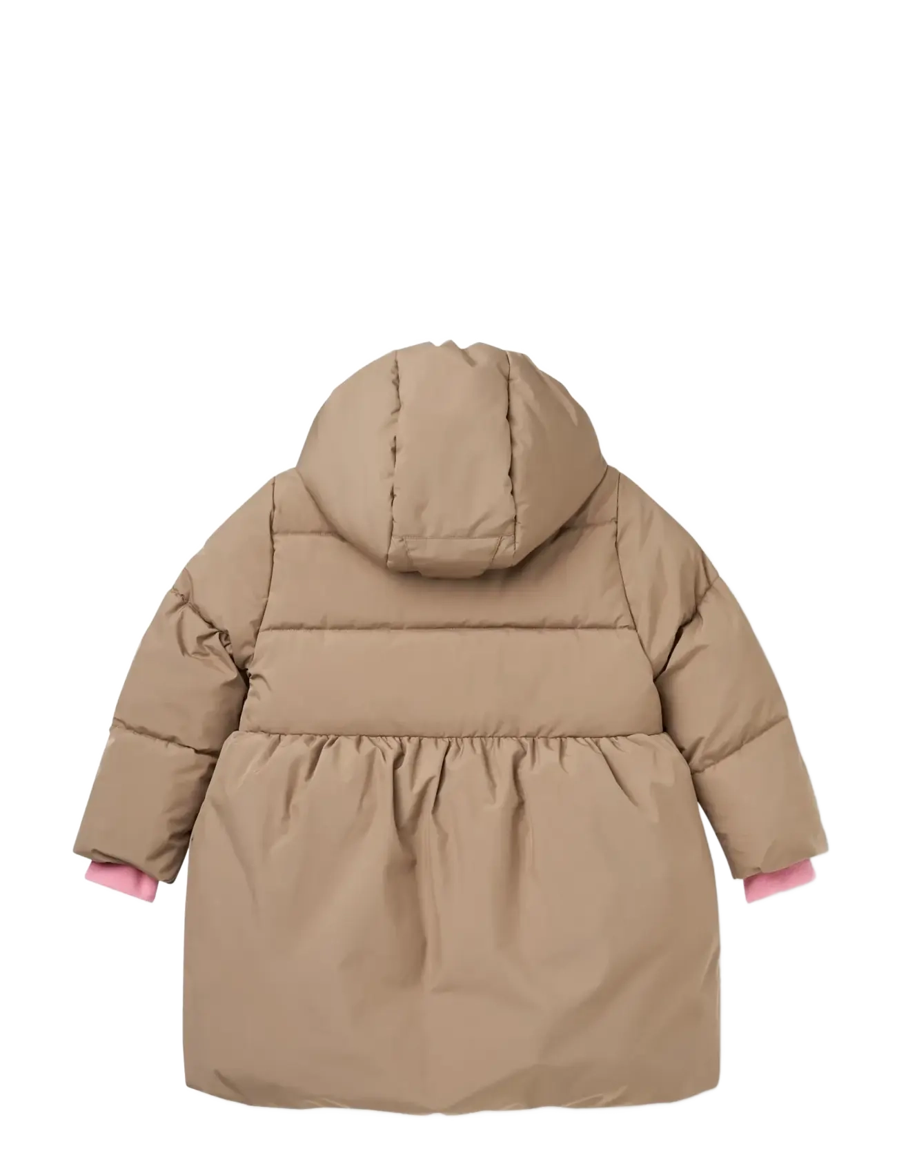 Copenhagen Colors - Puffer Long Frill Jacket w. Teddy Lining - walnut - 2