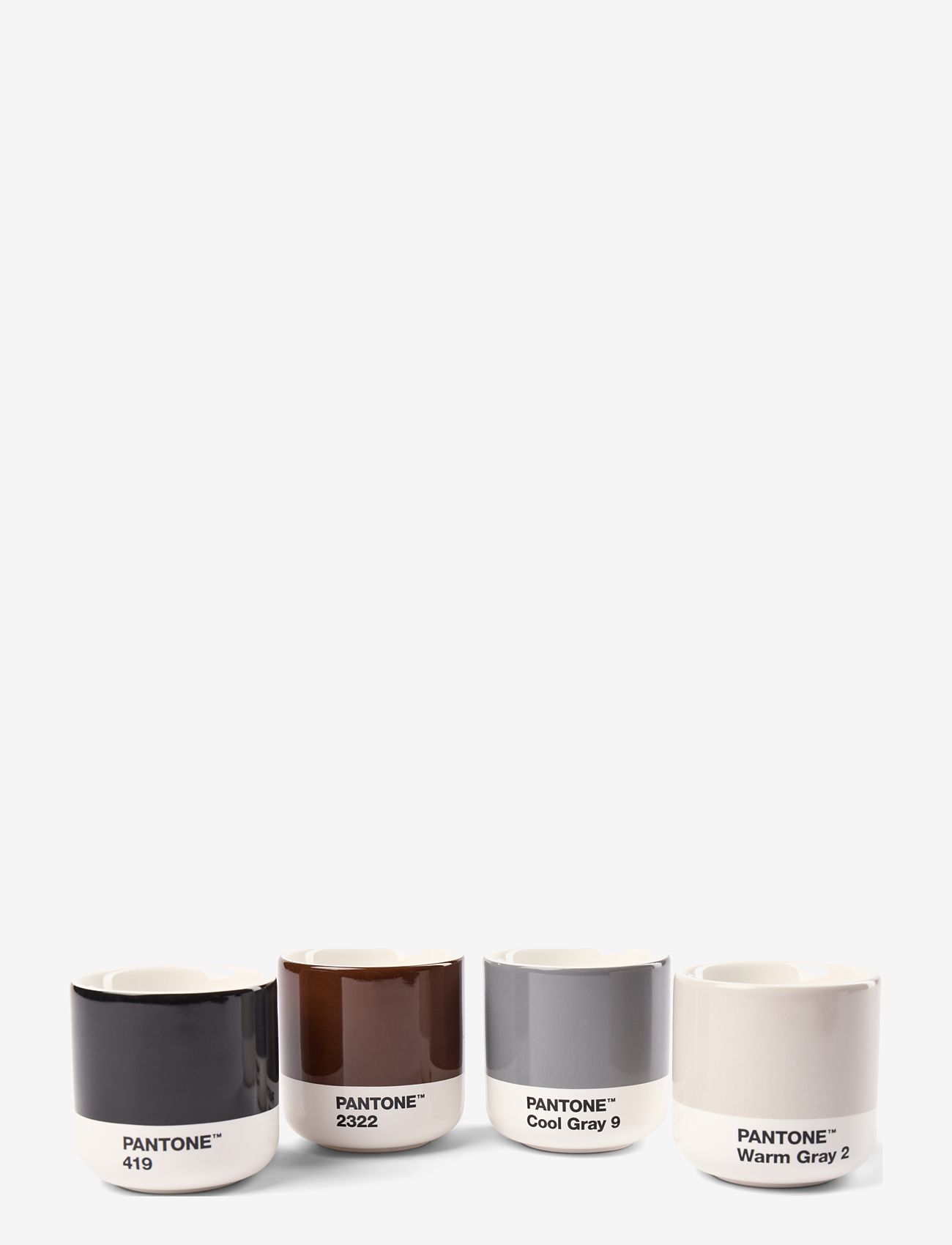 PANTONE - PANTONE MACHIATO CUP - espressotassen - warm gray - cool gray -brown - black - 1