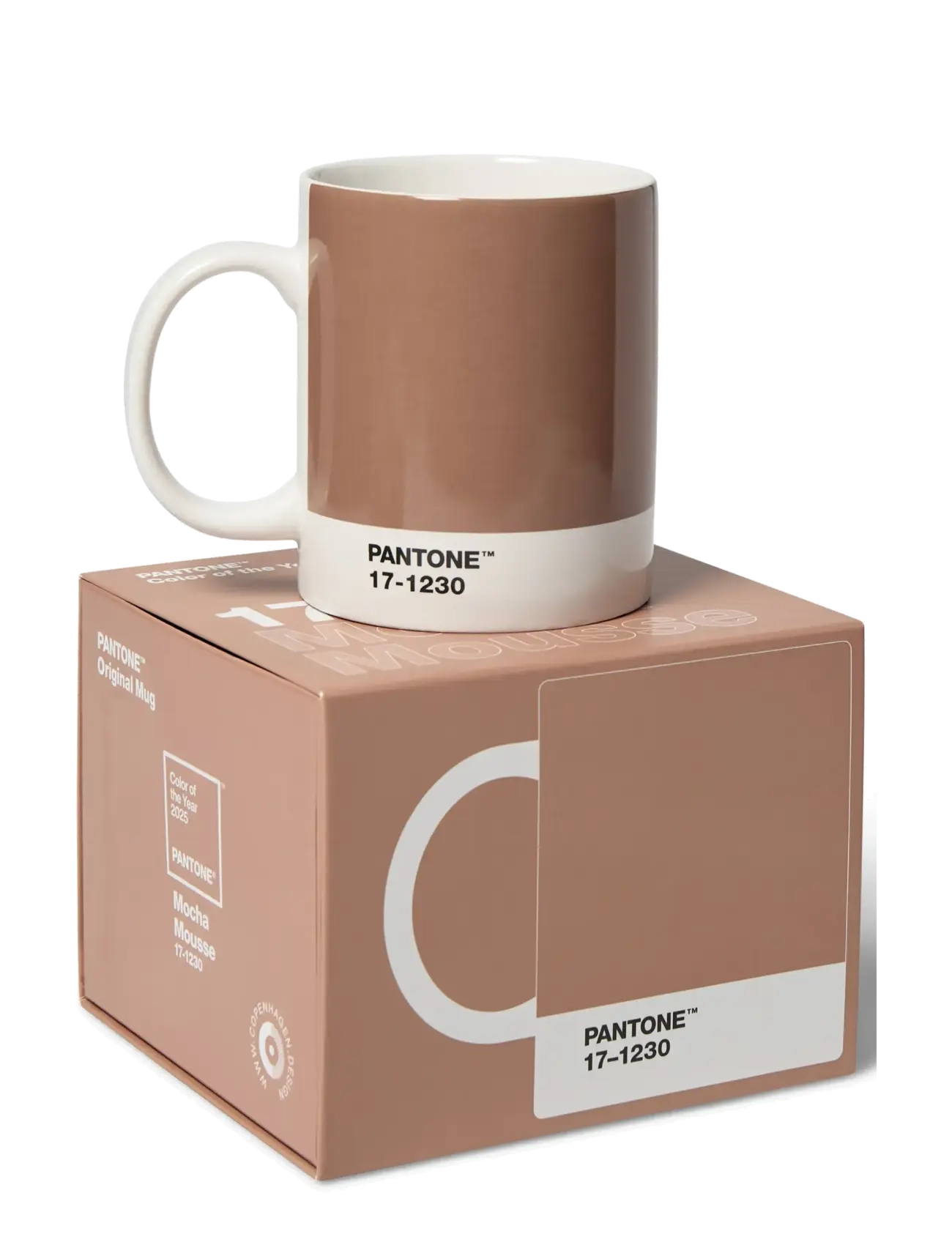 PANTONE - Pantone Mug - coffee cups - color of the year 2025 - mocha mousse - 1
