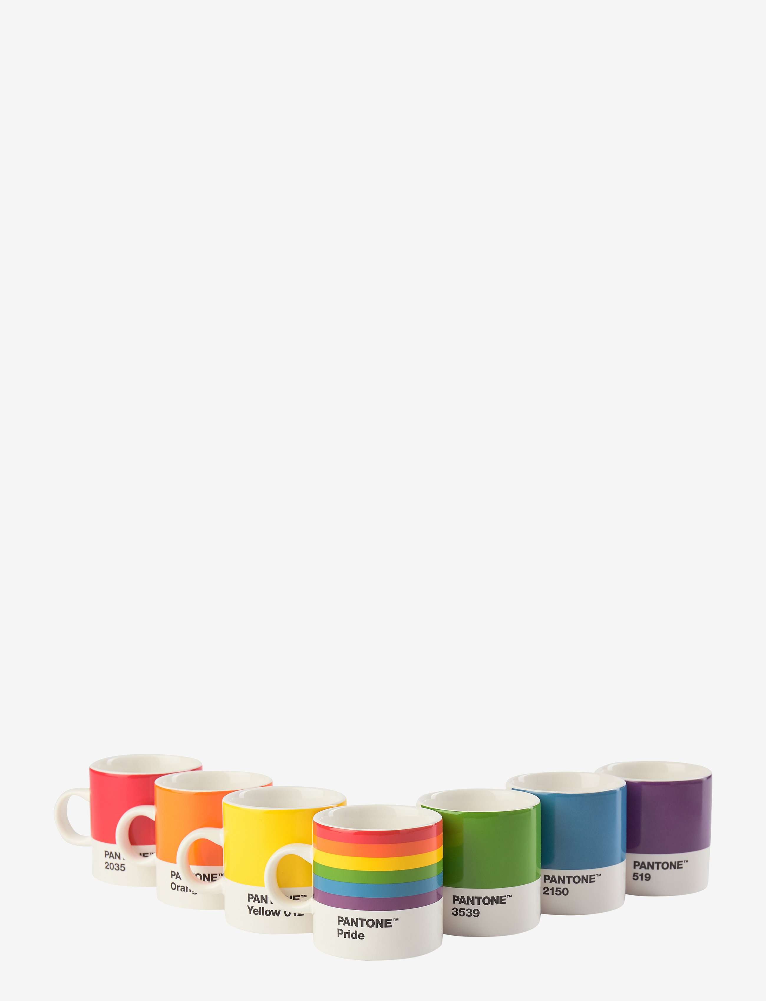 PANTONE Espresso Cup 7 Pcs. Pride Gift Box, 12 CL, Cups & Mugs, Mehrfarbig/gemustert - Cups, Homeware
