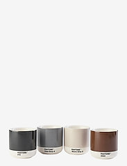 PANTONE - THERMO CUP MIX SET OF 4 IN GIFT BOX - kaffekopper & krus - warm grey - cool grey - brown - black - 0
