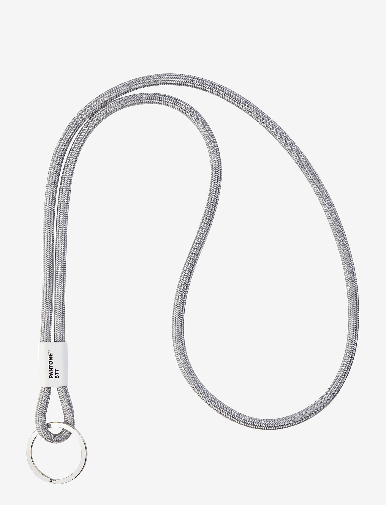 PANTONE - KEY CHAIN LONG - laveste priser - silver 877 c - 0